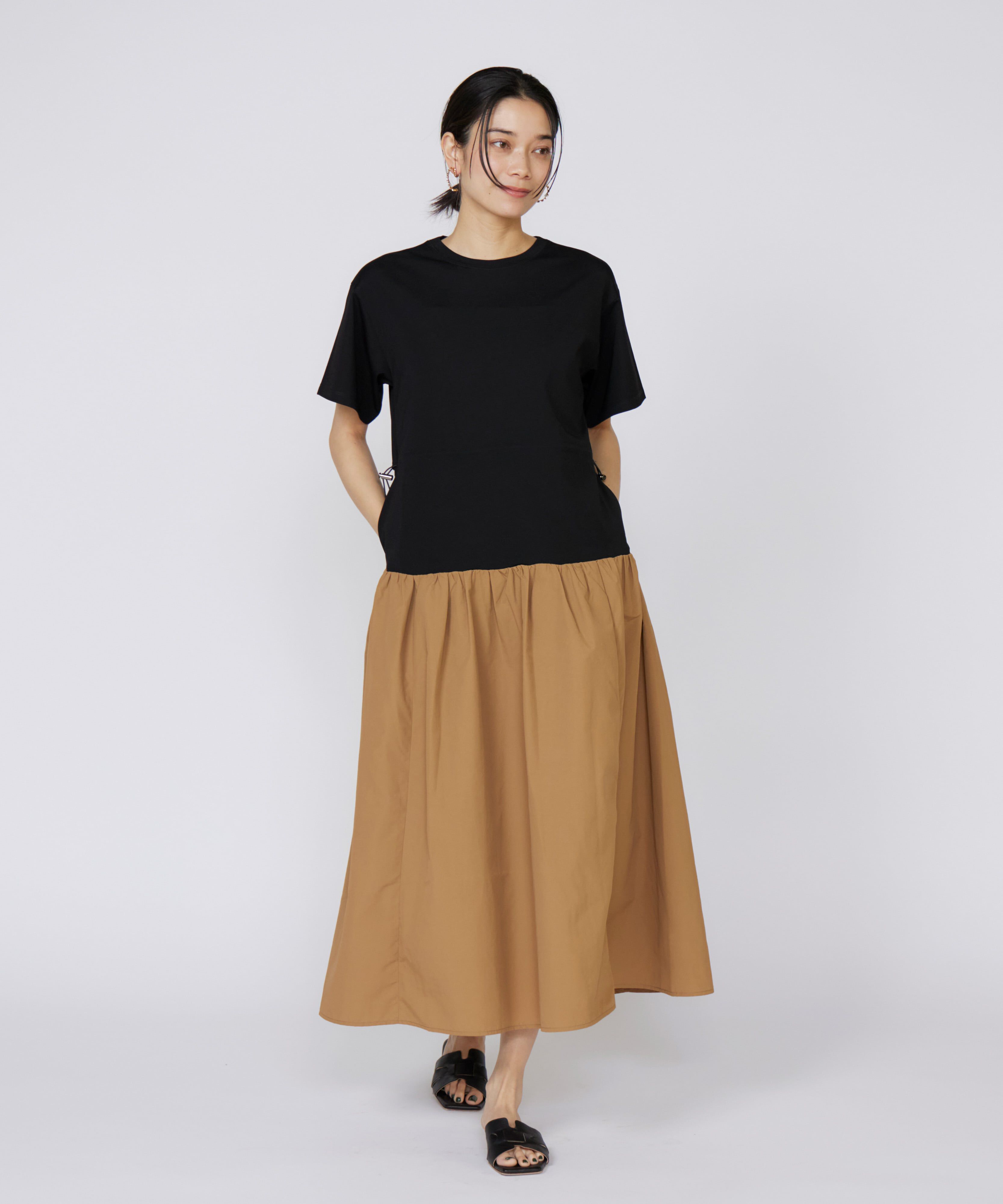 INED「《大きいサイズ》ドッキングワンピース」|ワンピース|