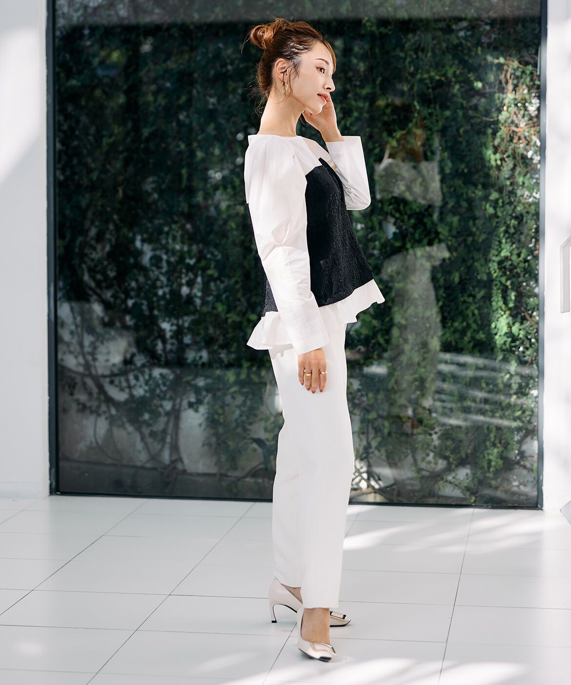 Maglie le cassetto「《M Maglie le cassetto&times;吉田理紗》美脚ストレートパンツ」|スラックス|