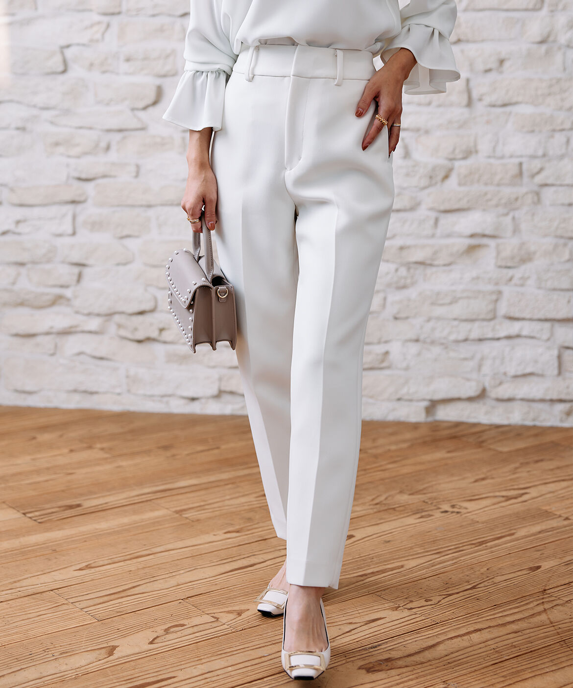 Maglie le cassetto「《M Maglie le cassetto&times;吉田理紗》美脚ストレートパンツ」|スラックス|