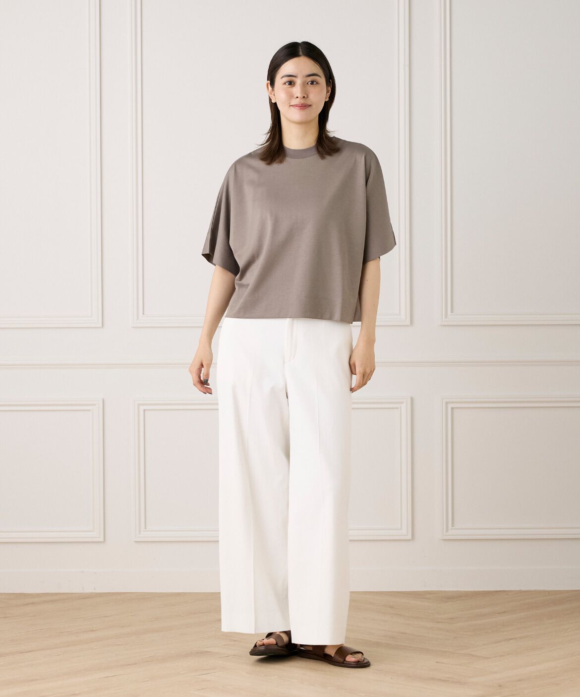 INED「ボクシーシルエットTシャツ」|Tシャツ・カットソー|