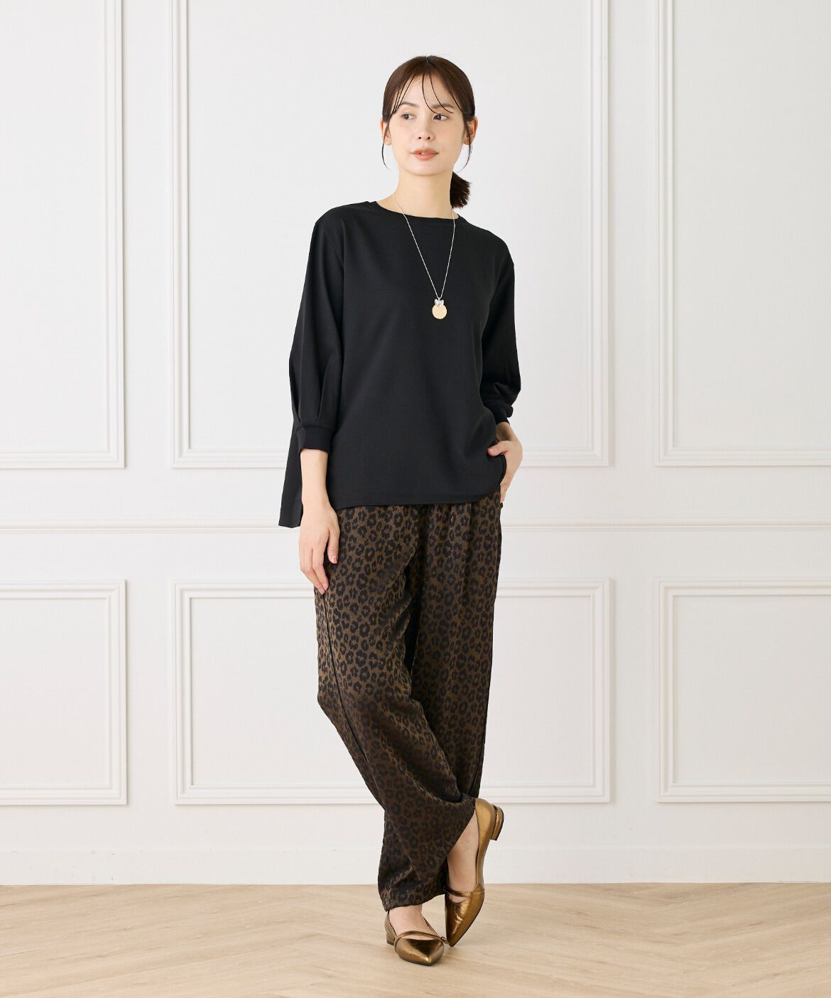 Le Souk「ラウンドプレートチャームネックレス」|ネックレス|