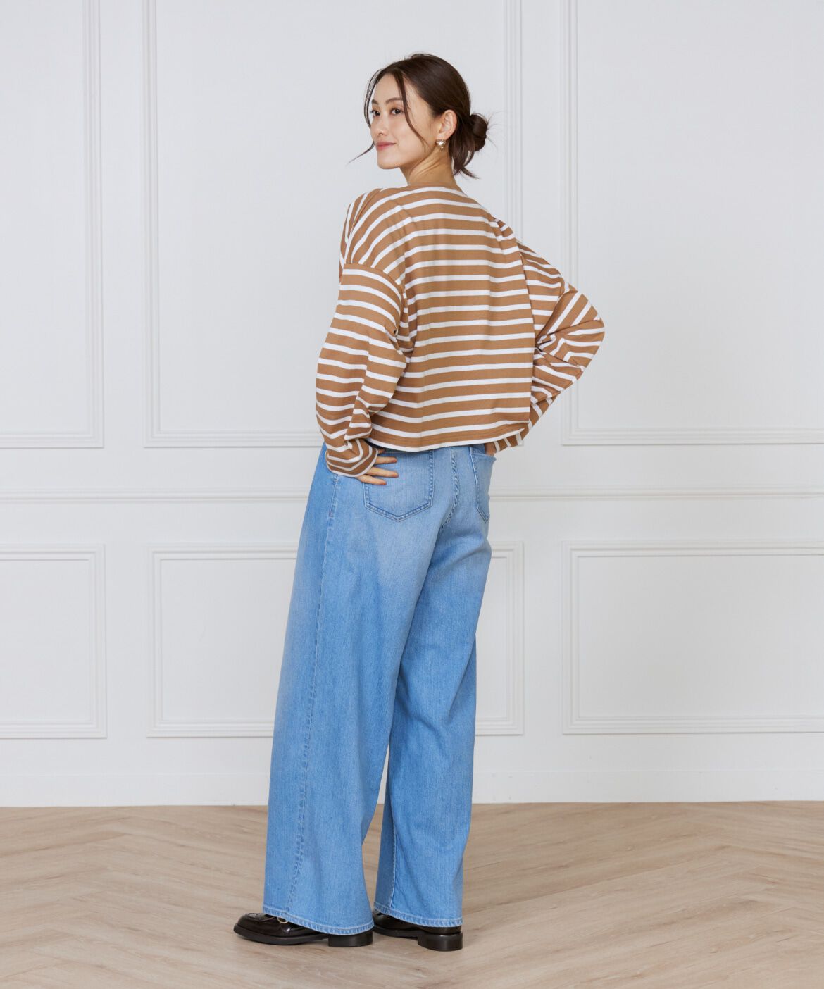 INED「ボーダードルマンスリーブカットソー《Le Minor》」|Tシャツ・カットソー|