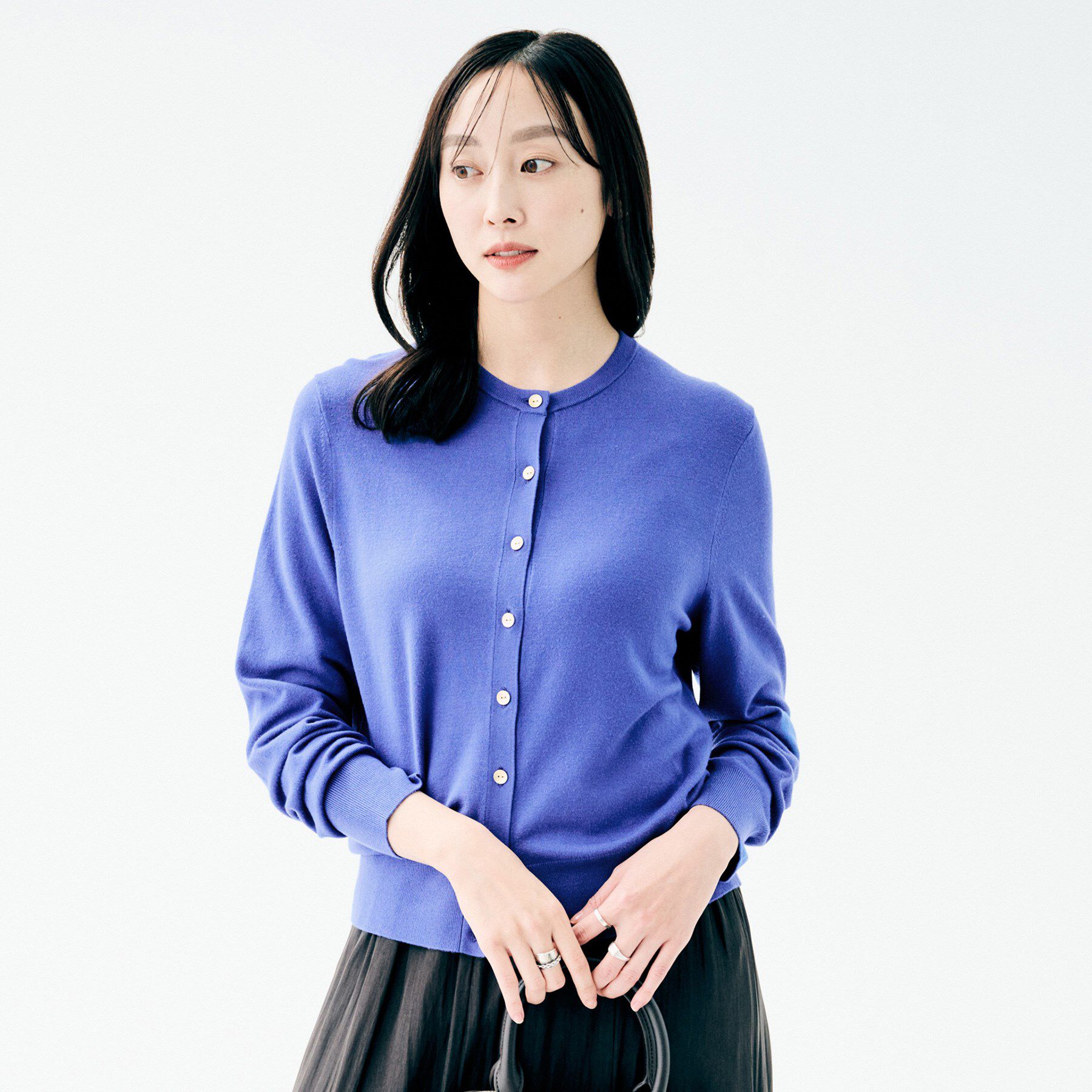 UNTITLED「ウォームスパン カーディガン」|カーディガン|ブルー(093)