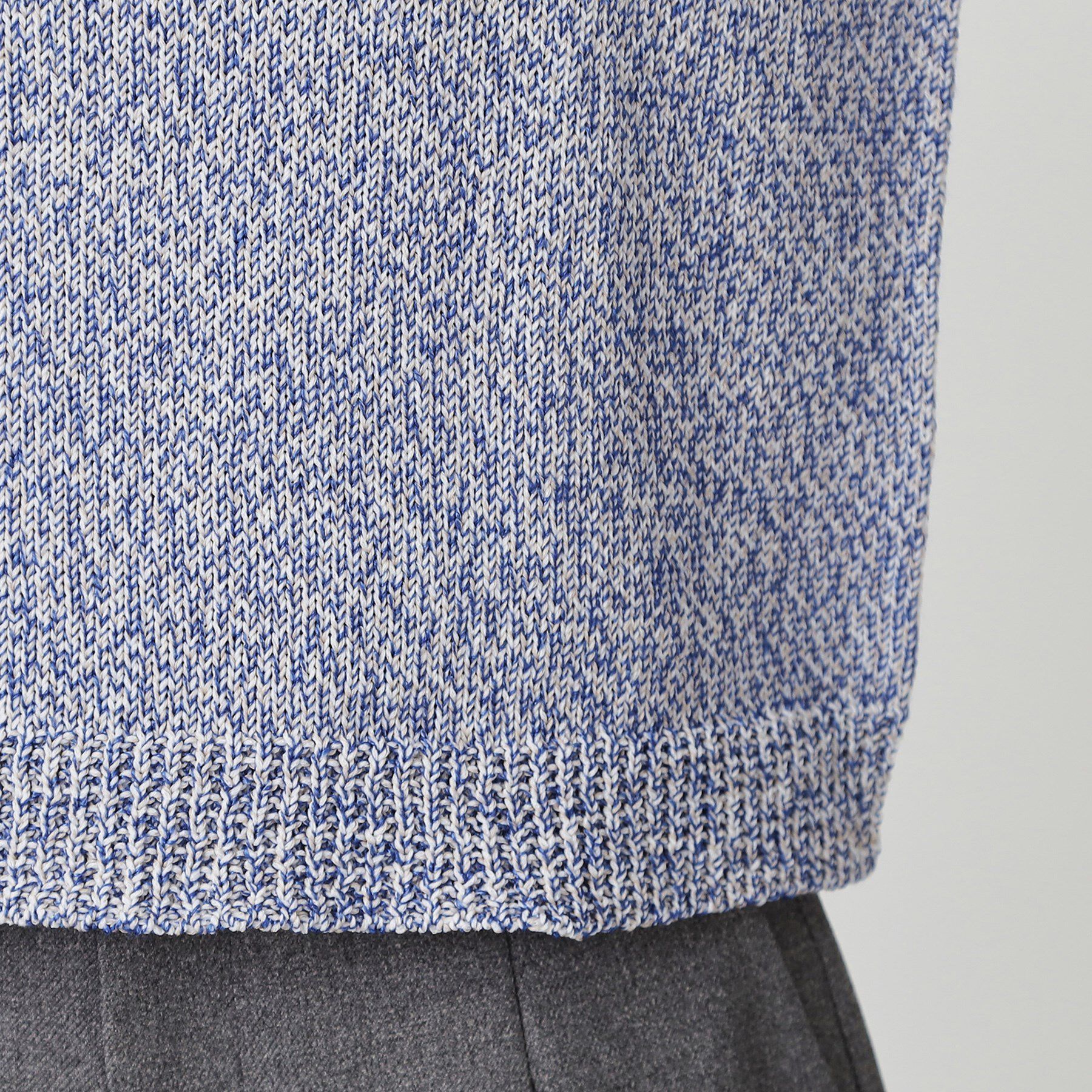 COUP DE CHANCE「【手洗い可／日本製／短め丈】編地変化のニットトップス」|ニット・セーター|