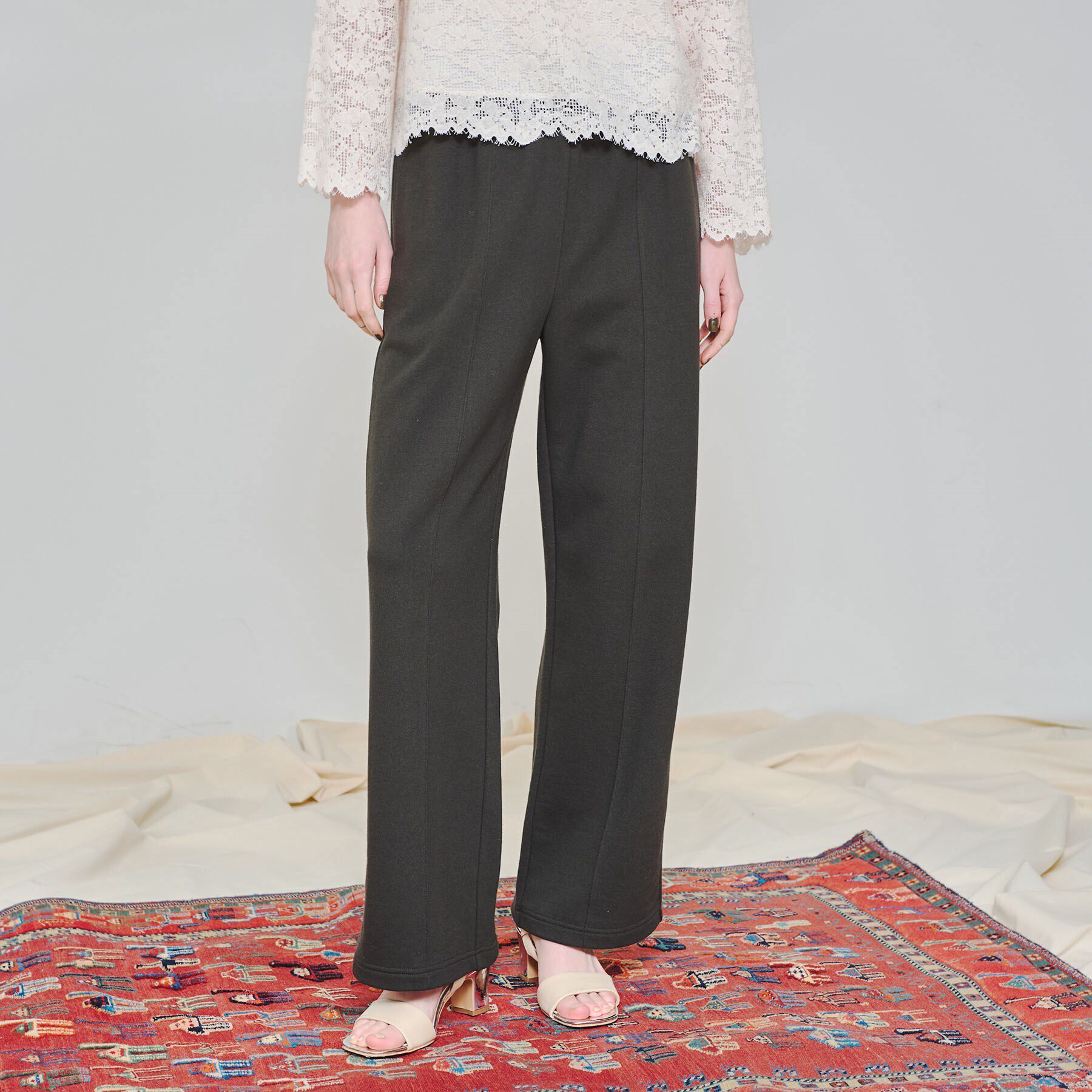 DRESSTERIOR「【スタイリスト福田麻琴さんコラボ】センターシームワイドスウェットパンツ」|その他|