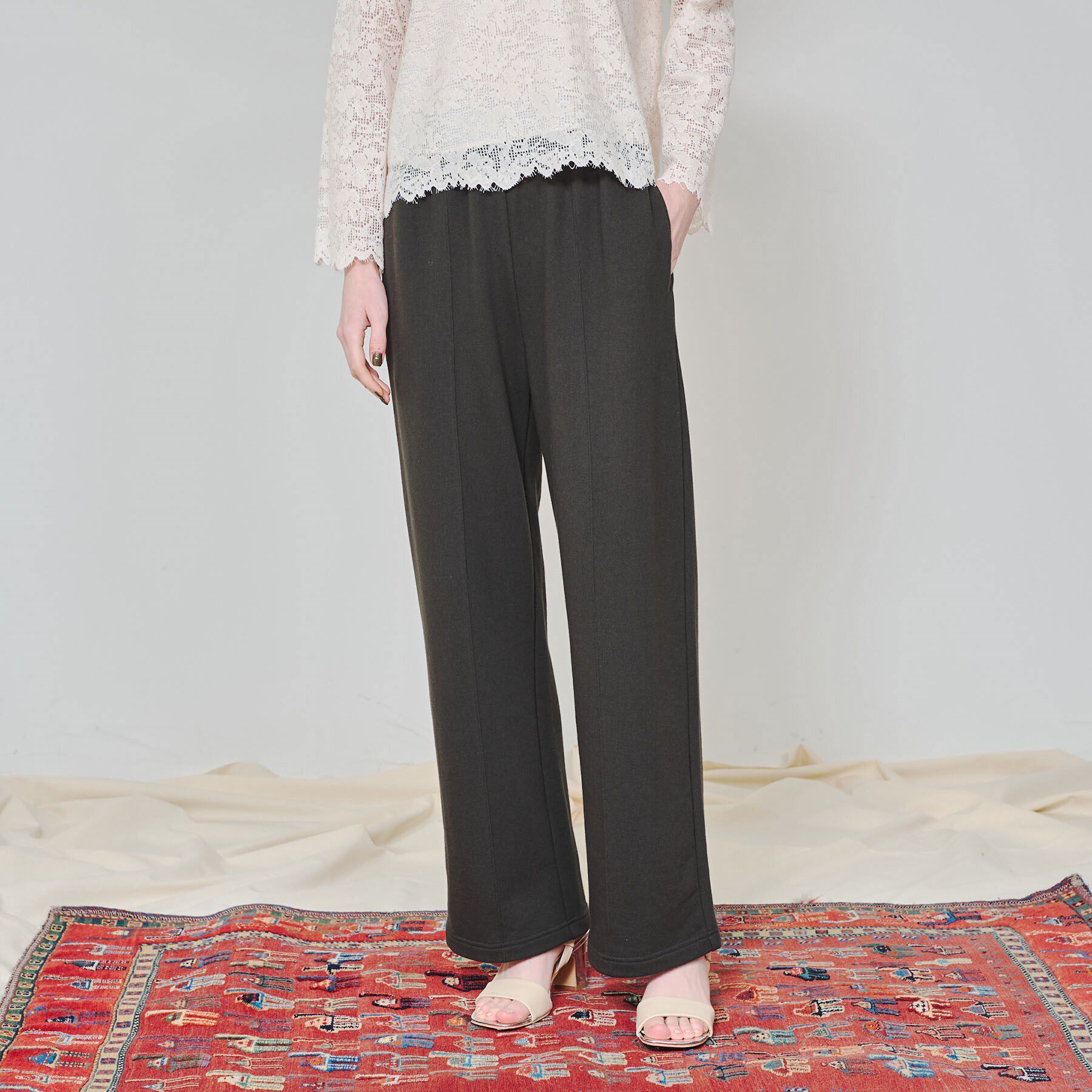 DRESSTERIOR「【スタイリスト福田麻琴さんコラボ】センターシームワイドスウェットパンツ」|その他|