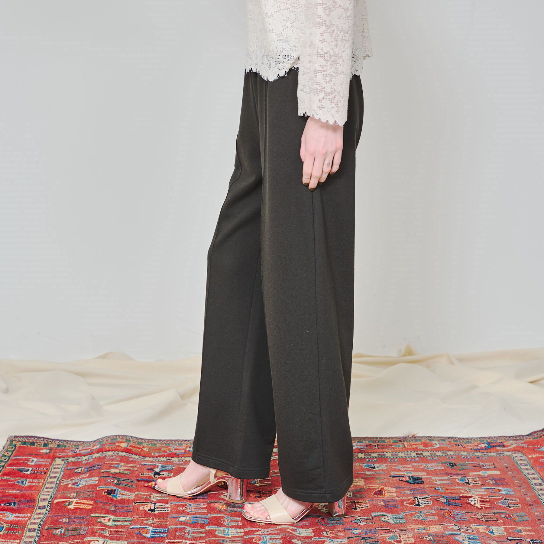 DRESSTERIOR「【スタイリスト福田麻琴さんコラボ】センターシームワイドスウェットパンツ」|その他|