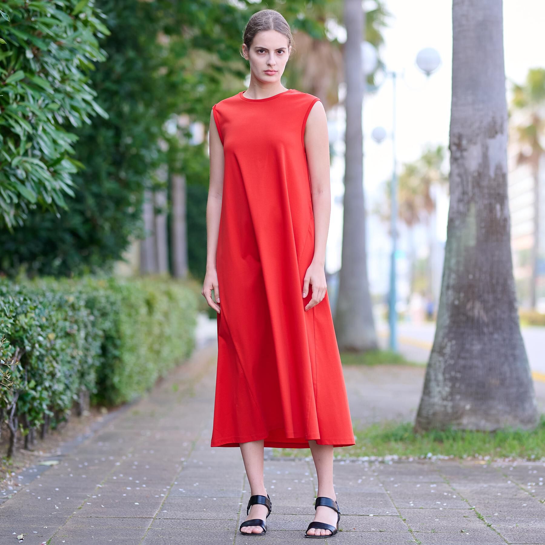 DRESSTERIOR「【ポケットあり/接触冷感/抗菌防臭/消臭】アイスクリアコットンワンピース」|ワンピース|