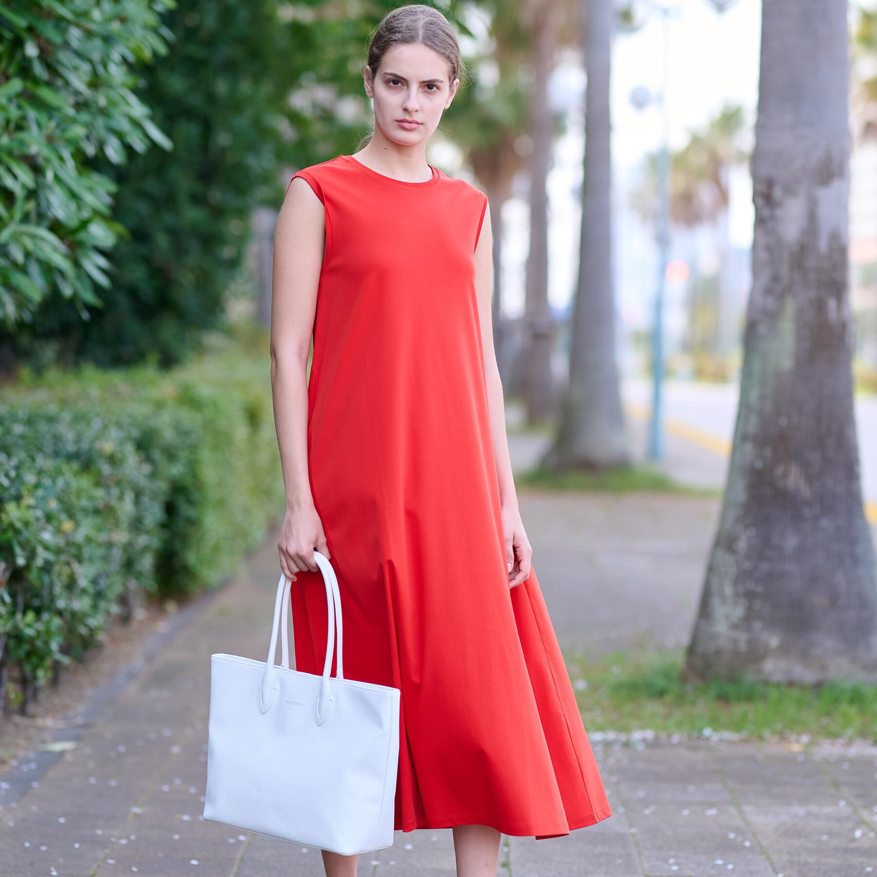 DRESSTERIOR「【ポケットあり/接触冷感/抗菌防臭/消臭】アイスクリアコットンワンピース」|ワンピース|