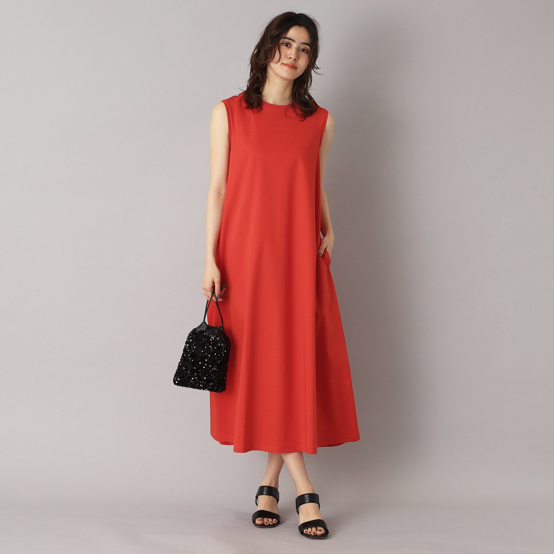 DRESSTERIOR「【ポケットあり/接触冷感/抗菌防臭/消臭】アイスクリアコットンワンピース」|ワンピース|