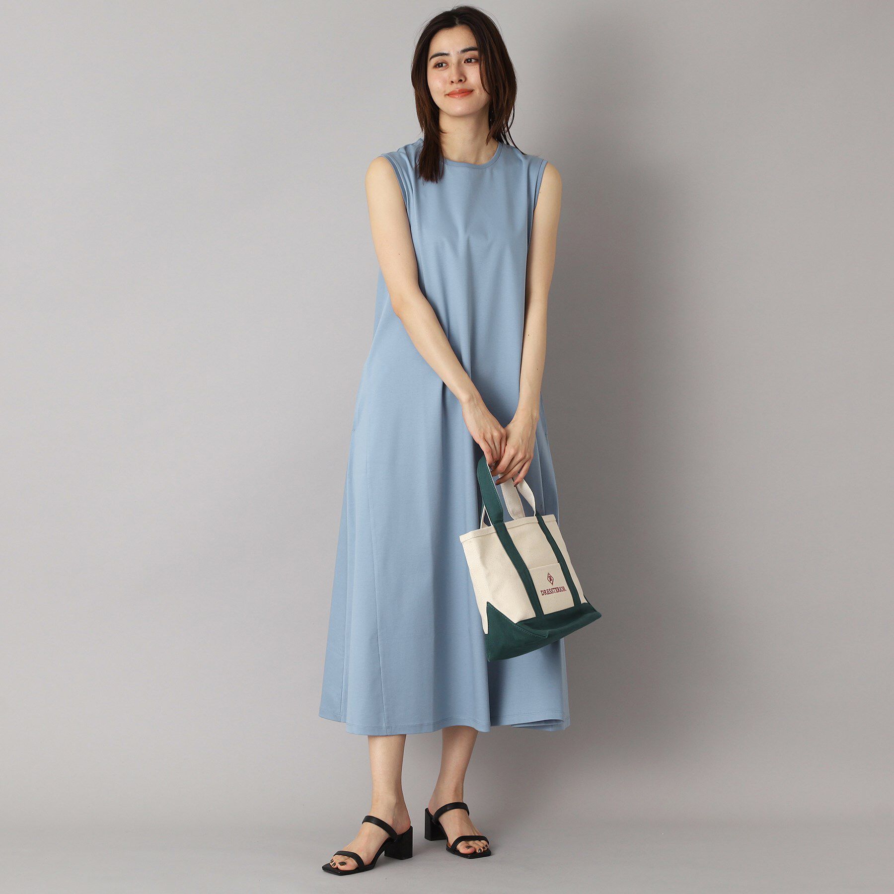 DRESSTERIOR「【ポケットあり/接触冷感/抗菌防臭/消臭】アイスクリアコットンワンピース」|ワンピース|