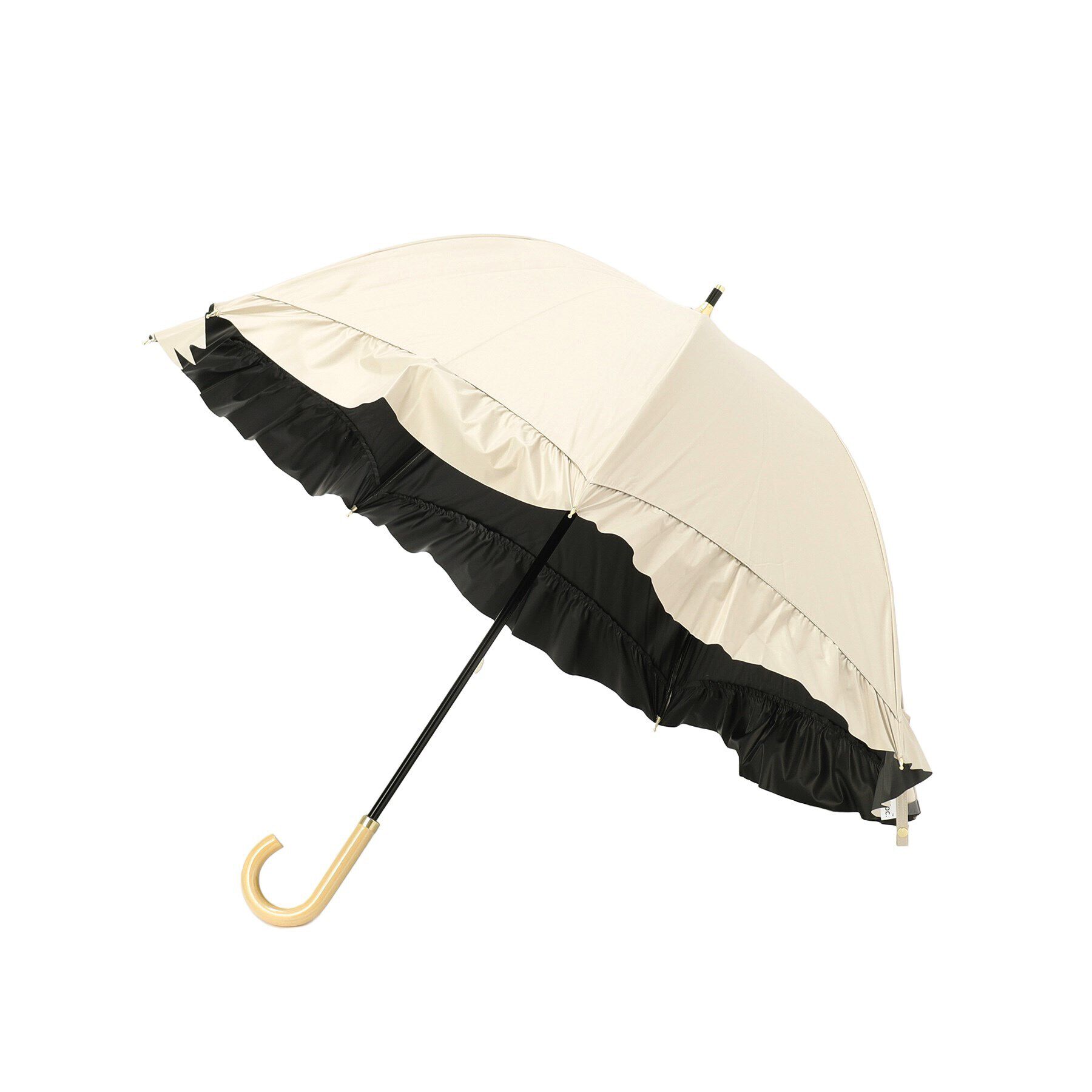 grove「遮光ドームパラソル フリルパラソル【晴雨兼用】【長傘】」|傘|