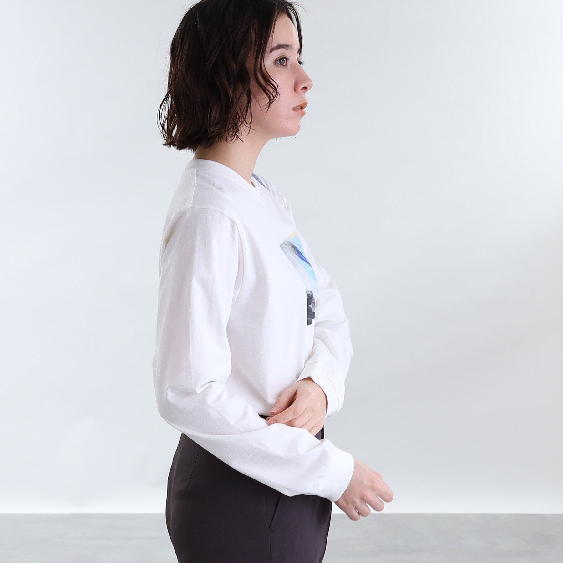 INDIVI「【WORLD for the World】フォトプリント ロンT」|Tシャツ・カットソー|