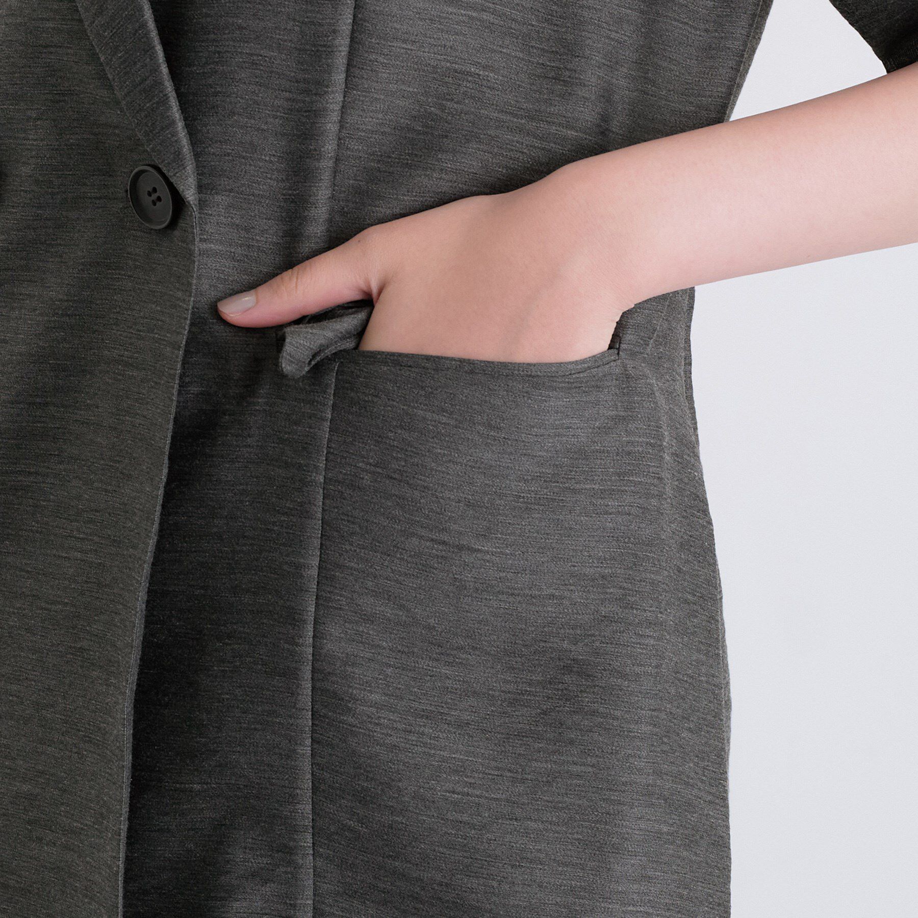 INDIVI「ライトダブルジャケット」|テーラードジャケット|