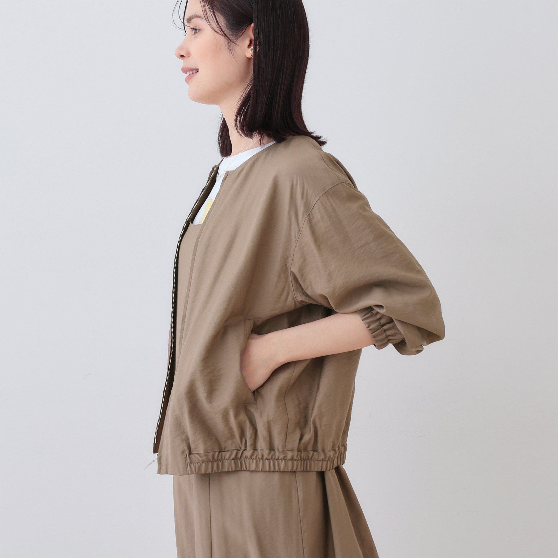 INDIVI「ワッシャーブルゾン」|ブルゾン・スタジャン|