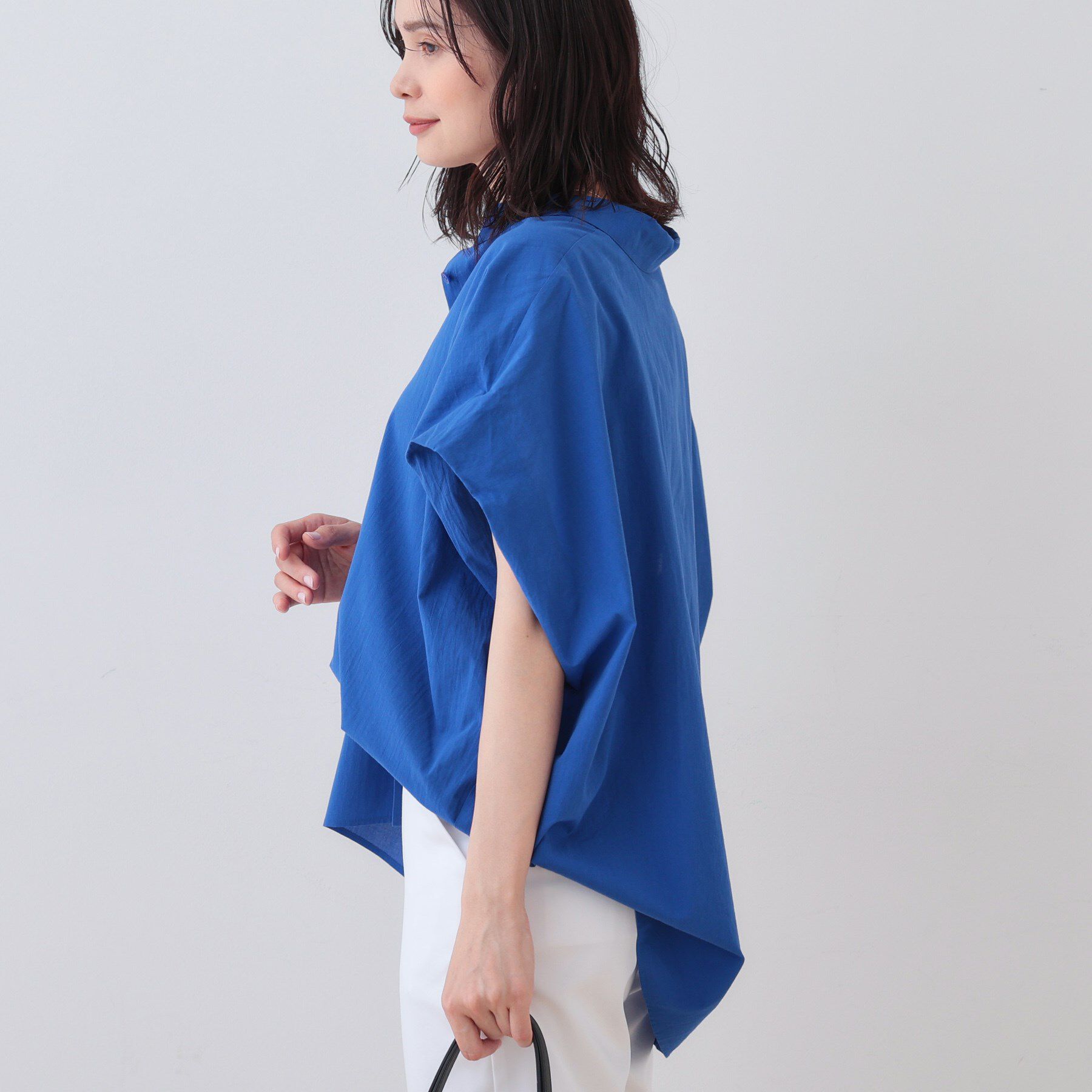 INDIVI「【SETUP可能／涼しい】コットンオーバーシャツ」|シャツ・ブラウス|