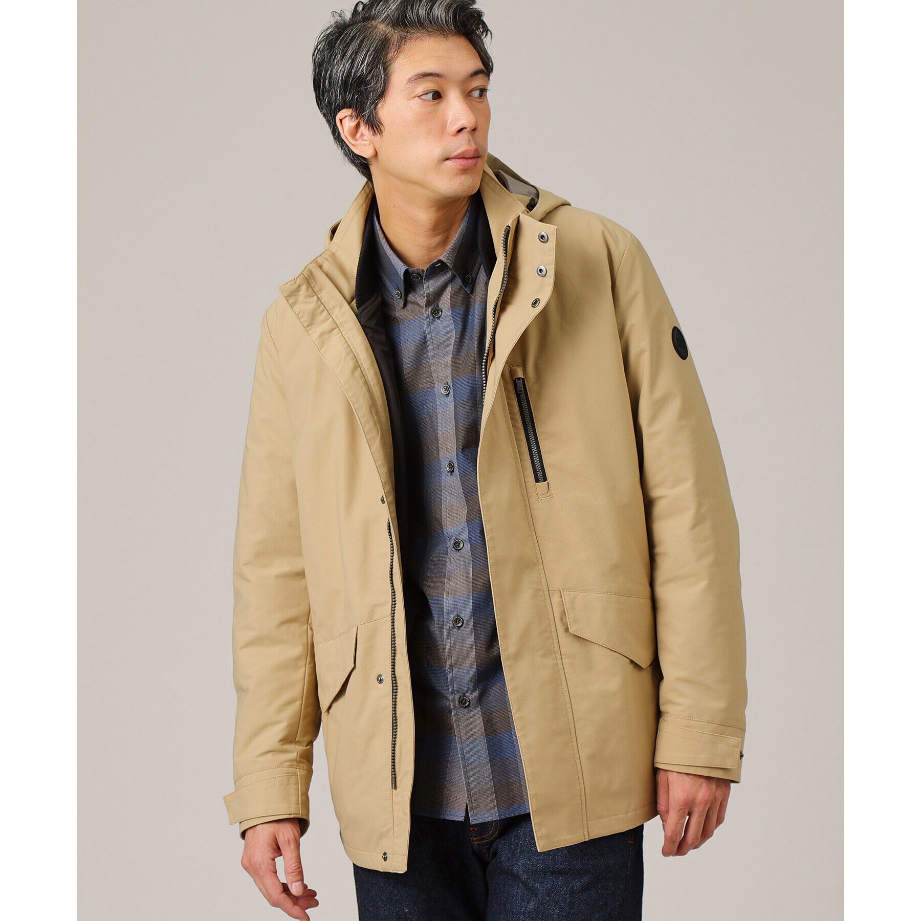 TAKEO KIKUCHI「【3WAY／撥水】ドビーメモリー ダウンライナーブルゾン」|ブルゾン・スタジャン|ｻﾝﾄﾞﾍﾞｰｼﾞｭ(053)