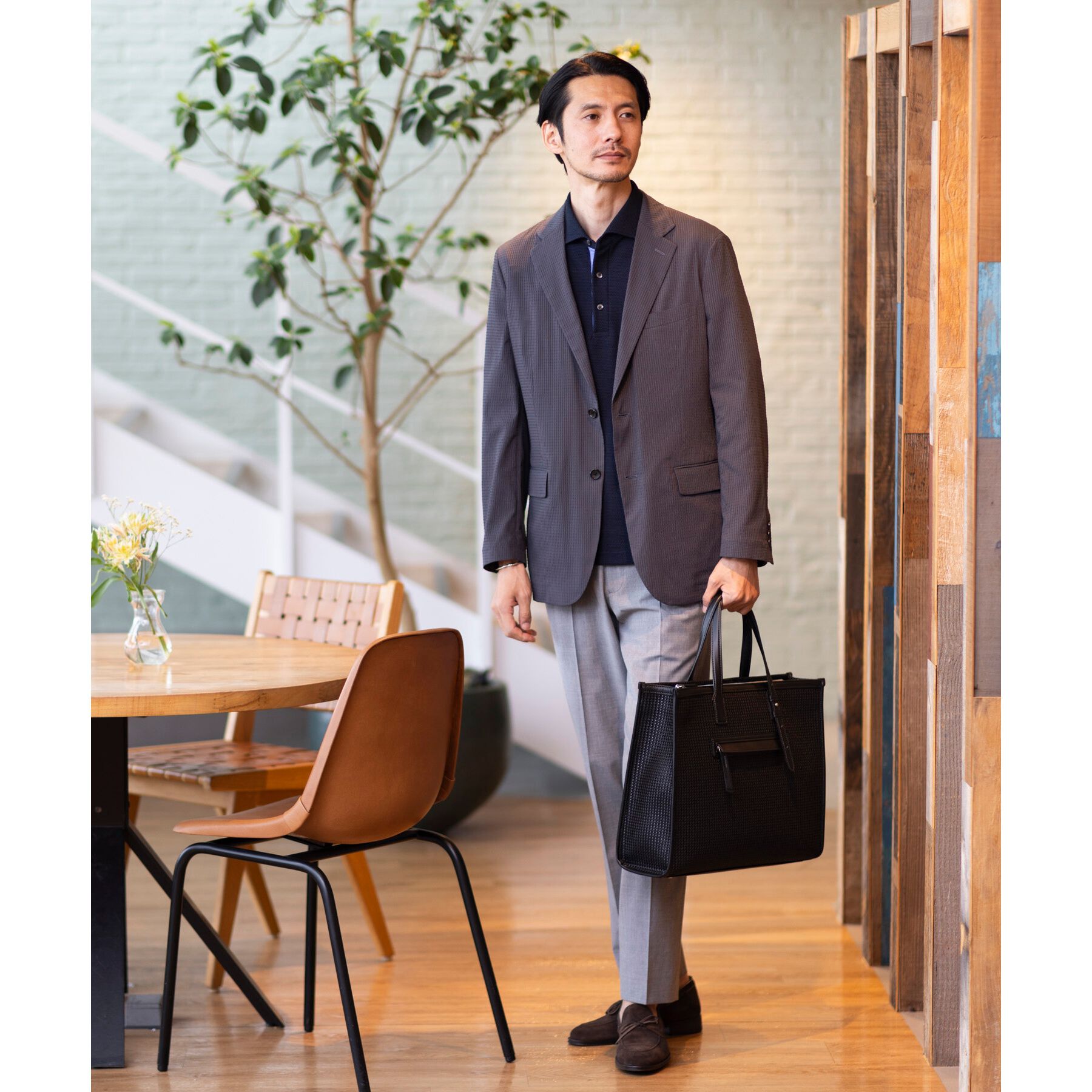 TAKEO KIKUCHI「【抗菌防臭／9色5サイズ展開】ハニカムメランジ ポロシャツ」|ポロシャツ|