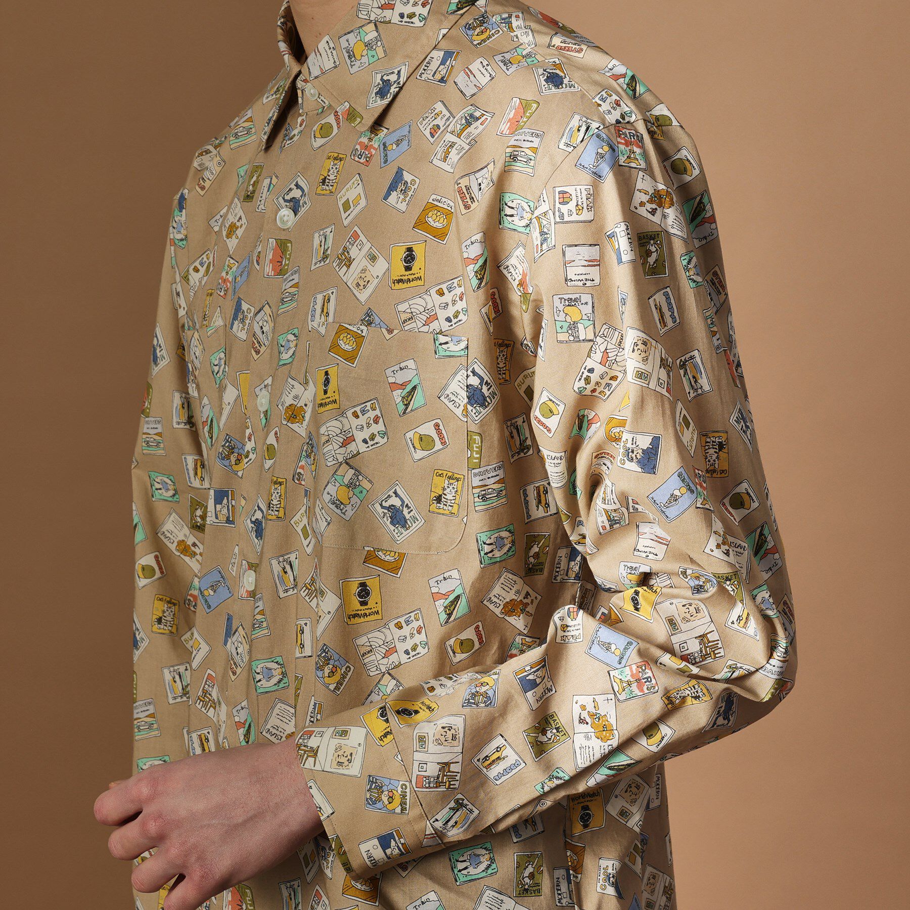 40CARATS&525「【Sサイズ～】マガジンプリントシャツ」|シャツ・ブラウス|