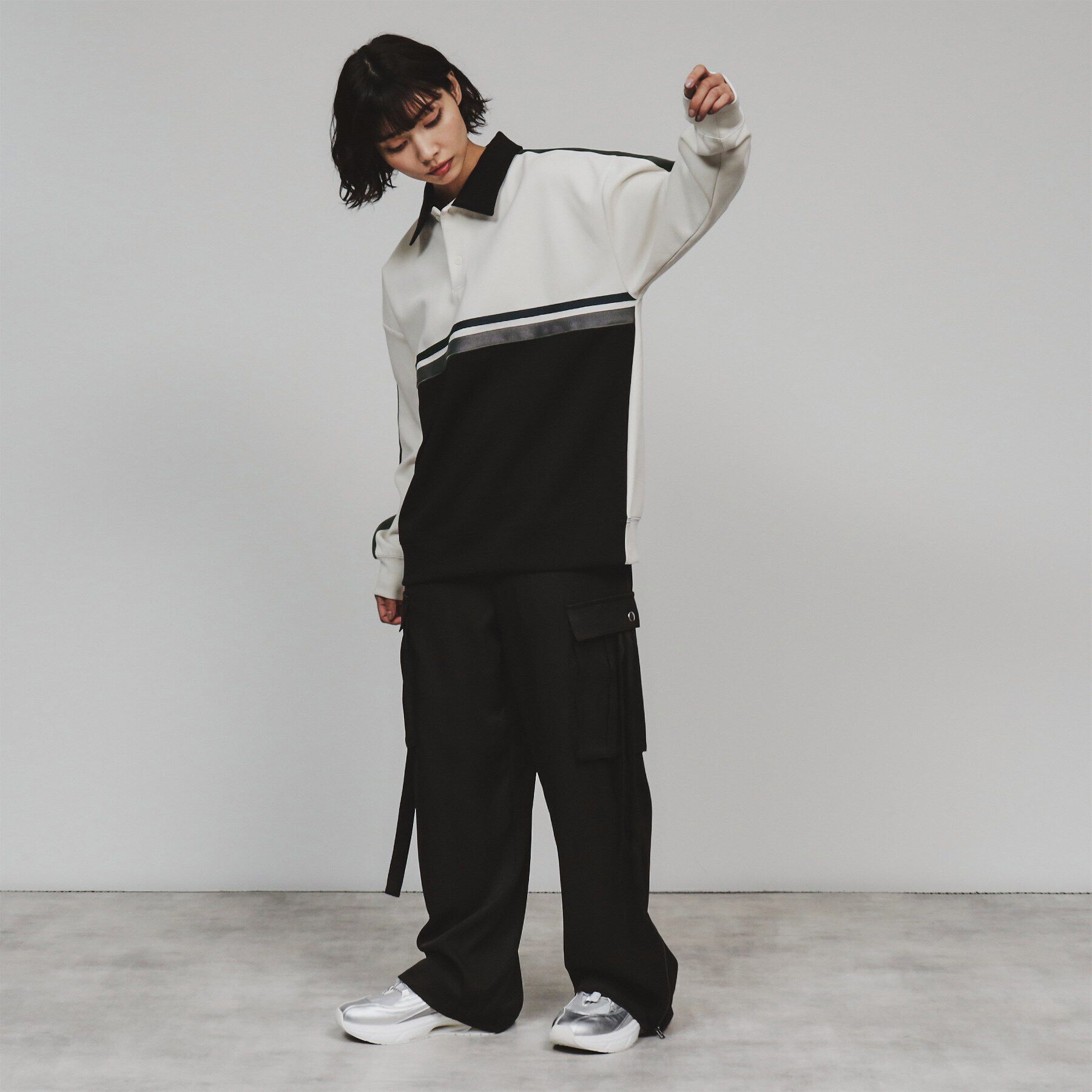 tk.TAKEO KIKUCHI「テープ配色ポロカットソー」|Tシャツ・カットソー|