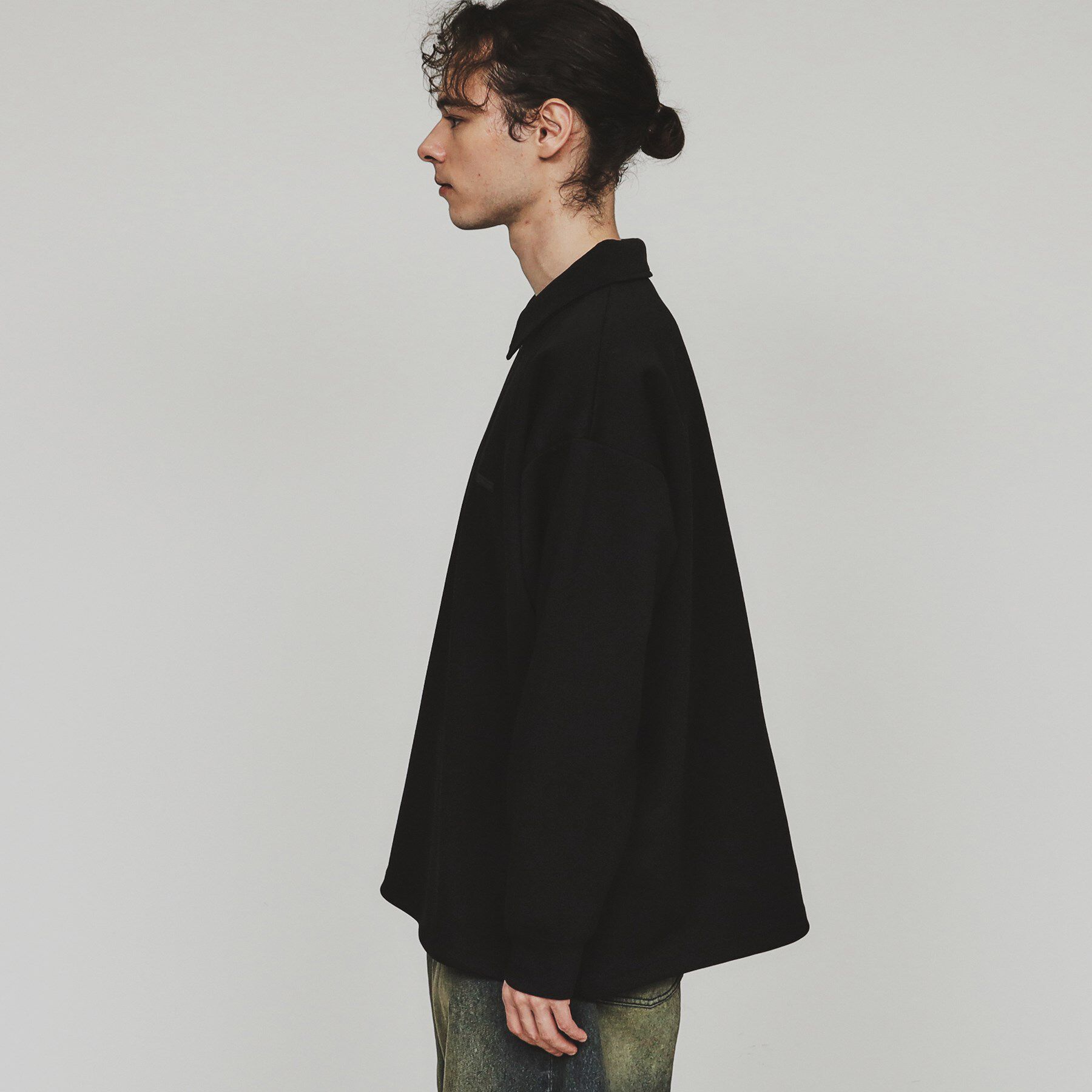 tk.TAKEO KIKUCHI「ルーズハーフジップポロスウェット」|Tシャツ・カットソー|