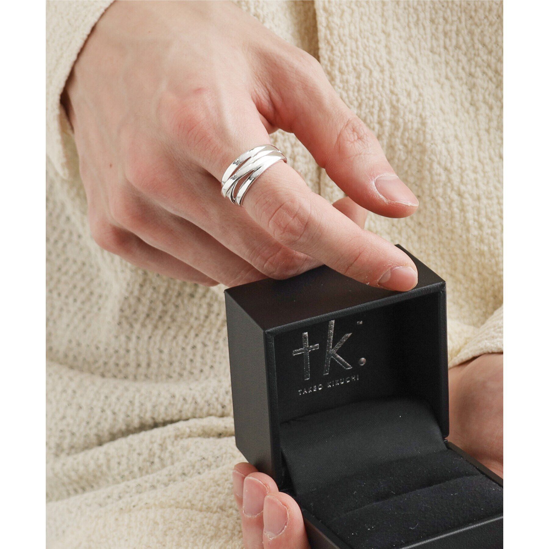 tk.TAKEO KIKUCHI「【BOX付】レイヤーリング」|リング|