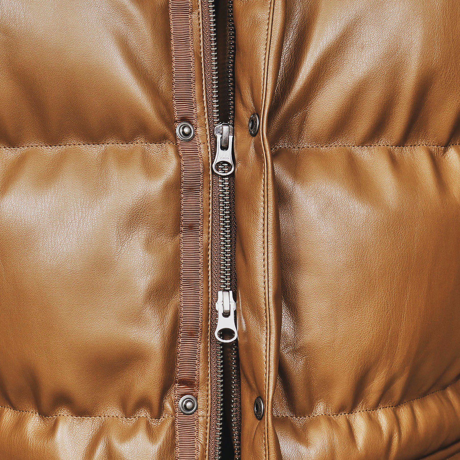 tk.TAKEO KIKUCHI「レザー調パテッドジャケット」|ブルゾン・スタジャン|