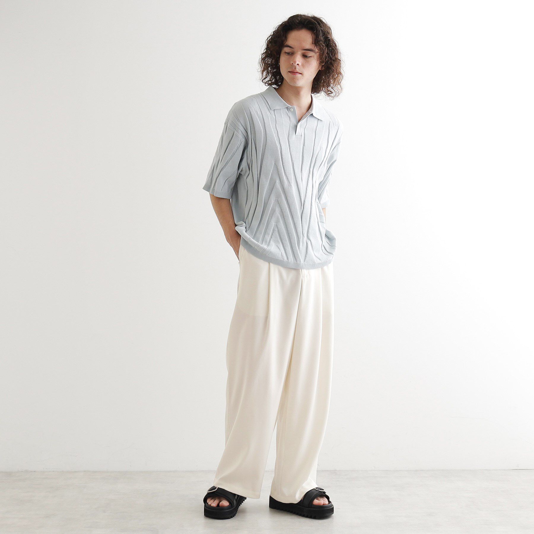 tk.TAKEO KIKUCHI「リネンタッチ バレルスラックス」|その他|