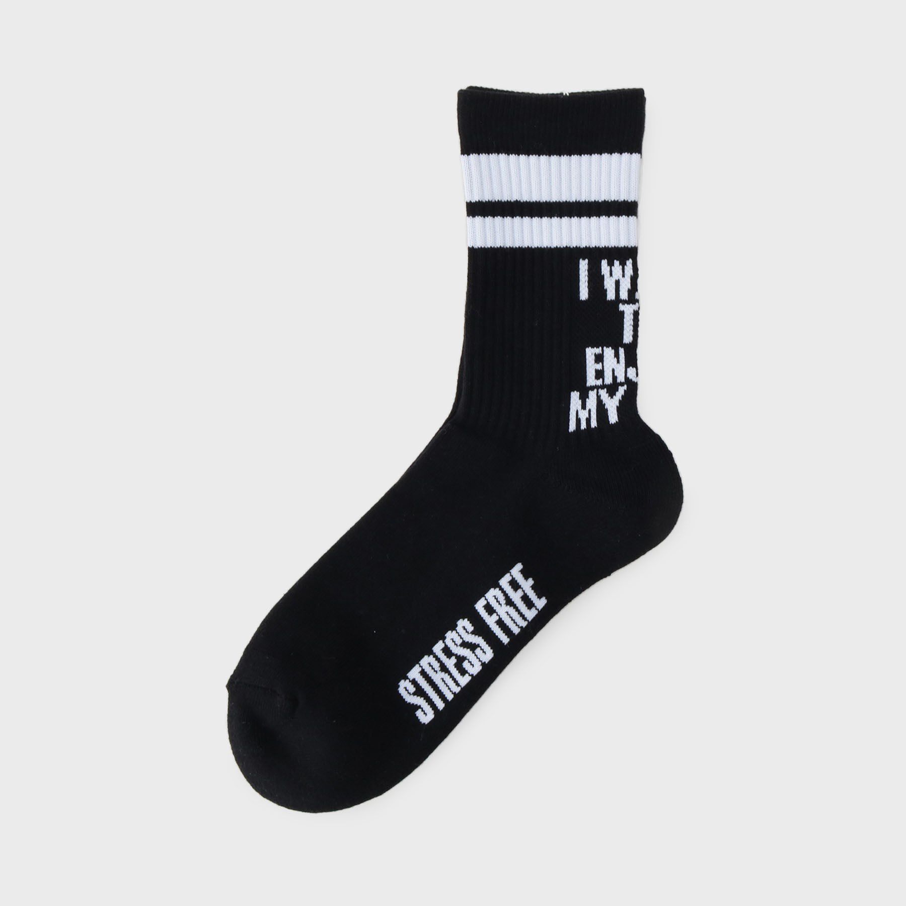 tk.TAKEO KIKUCHI「テキストラインソックス」|ソックス|ブラック(019)