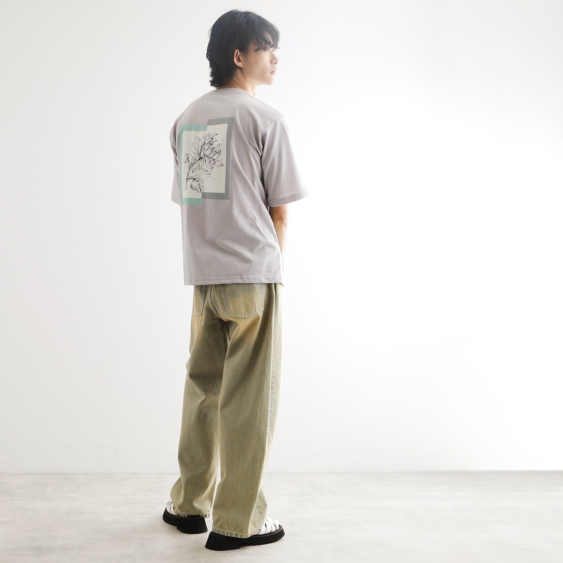 tk.TAKEO KIKUCHI「フレイムシフトフラワーカットソー」|Tシャツ・カットソー|
