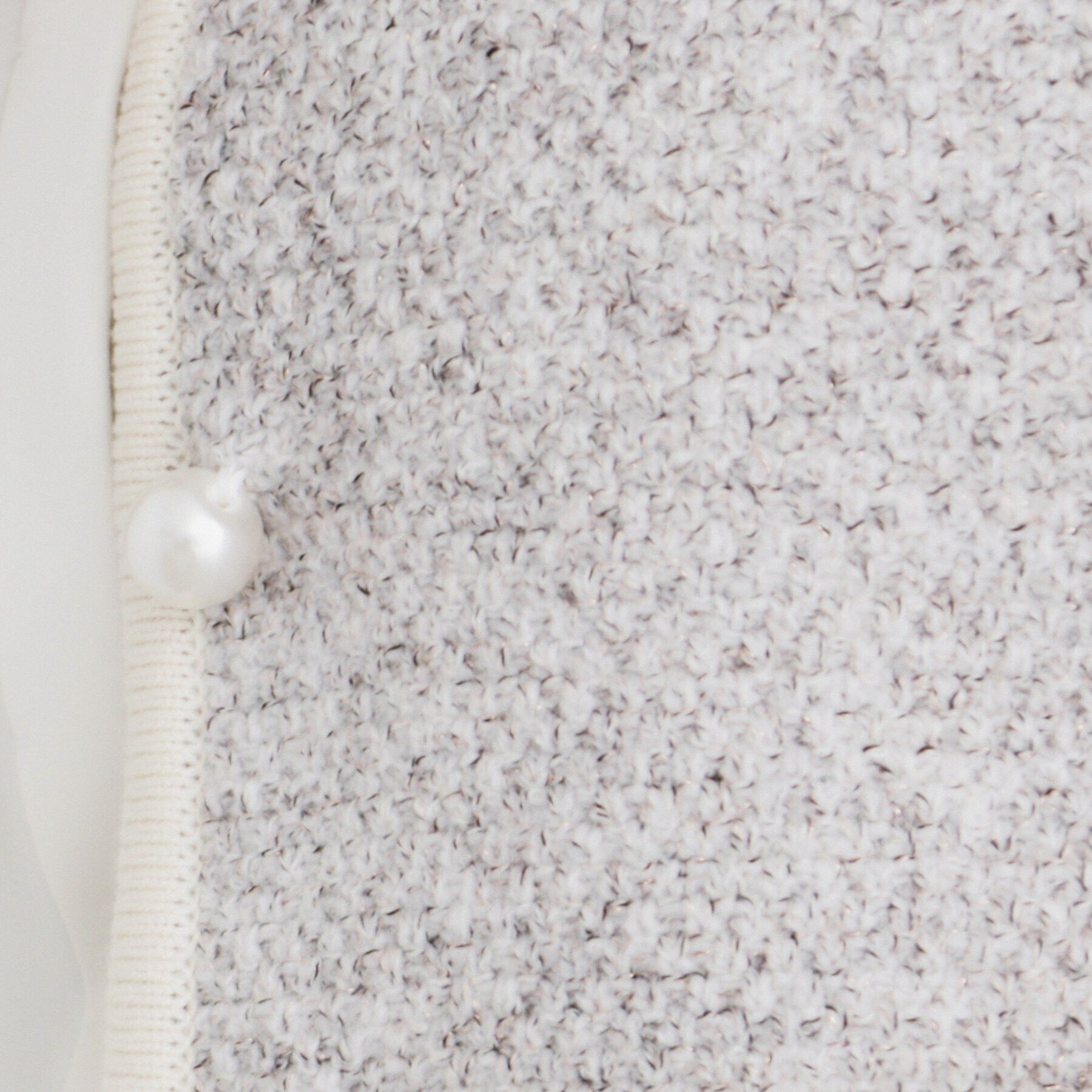 index「パール調ツイードライクノーカラーカーディガン/セットアップ対応【洗濯機洗い可】」|カーディガン|