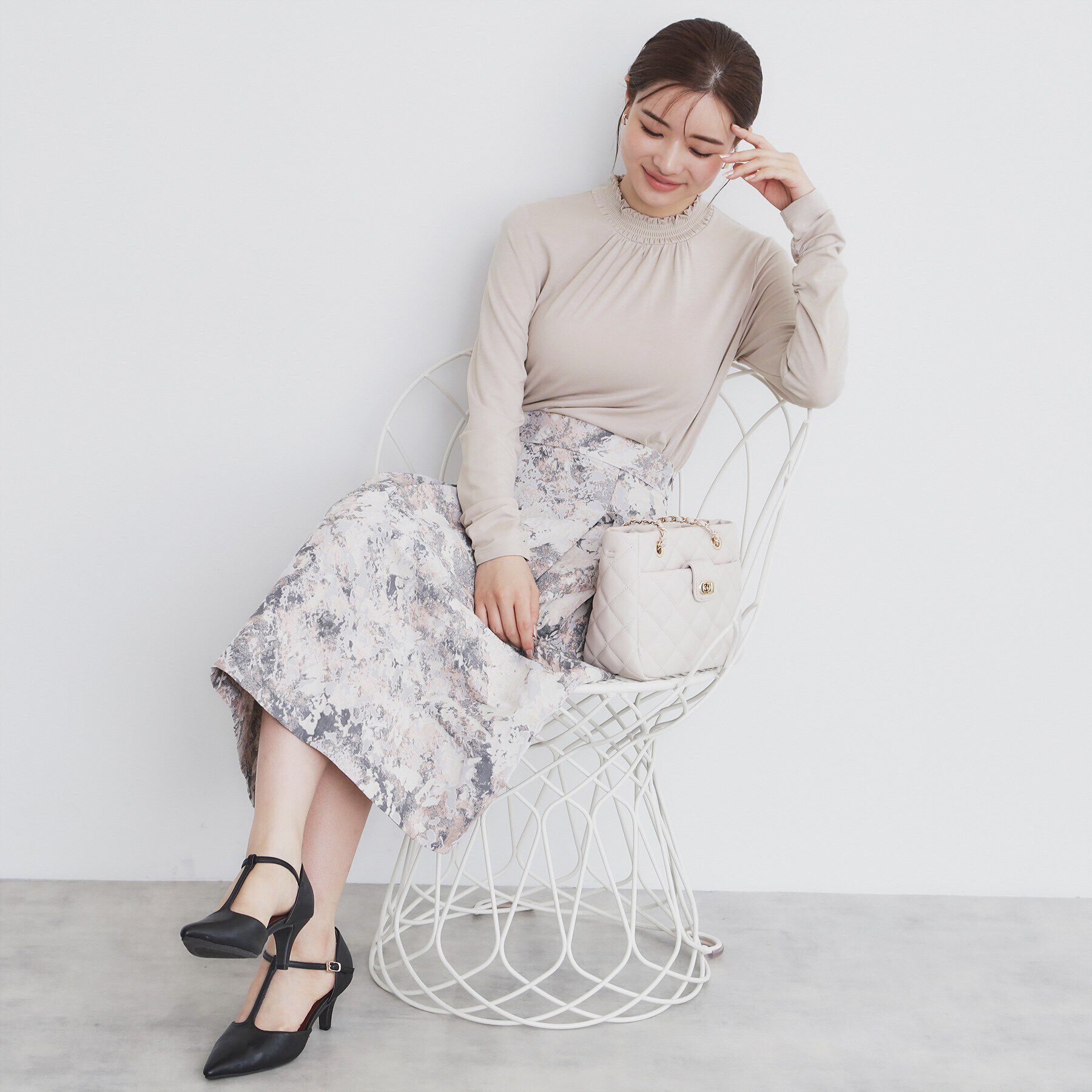 index「シャーリングインナートップス【洗濯機洗い可/吸湿発熱】」|Tシャツ・カットソー|