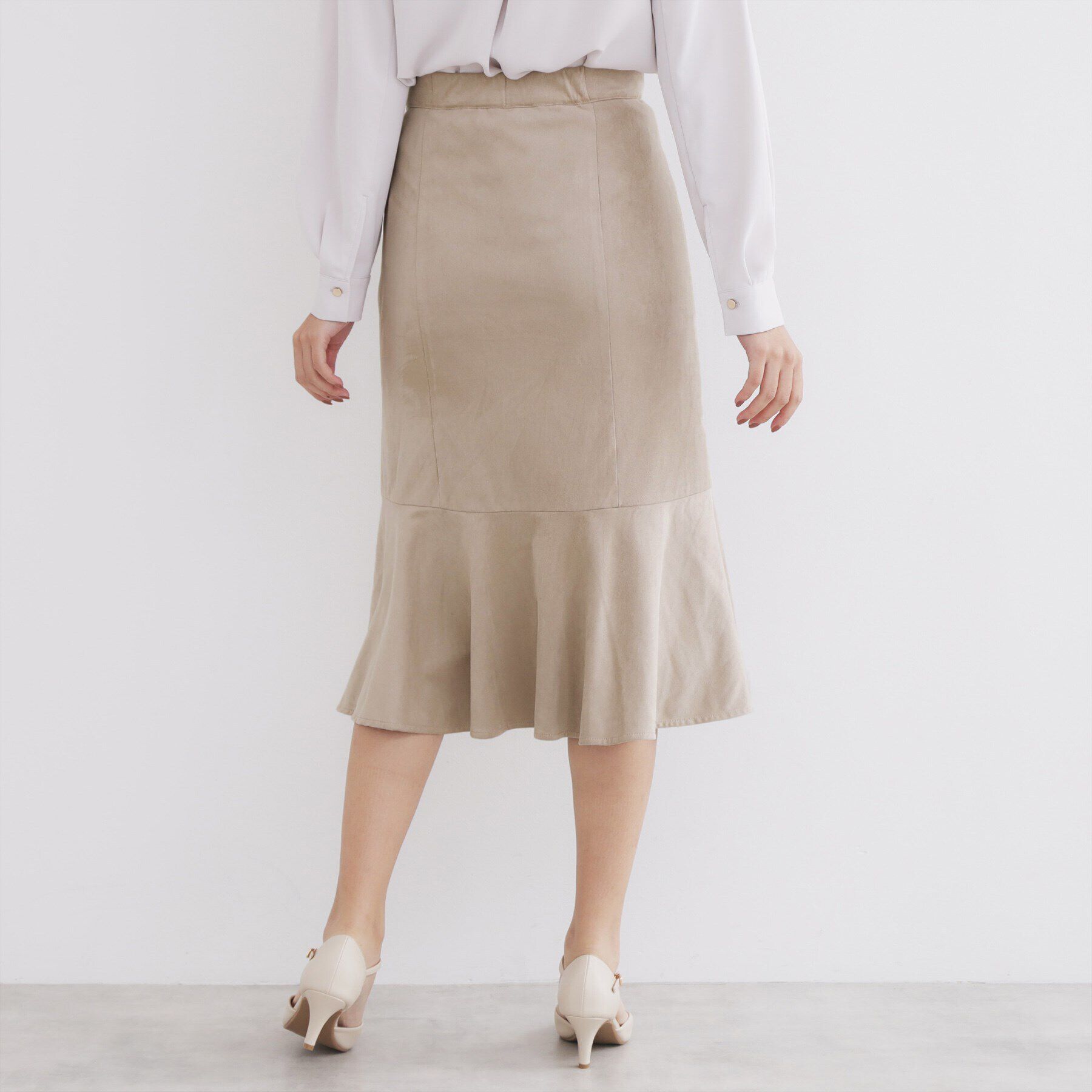 index「《S-LLsize》フェイクスウェードフレアスカート【洗濯機洗い可】」|スカート|