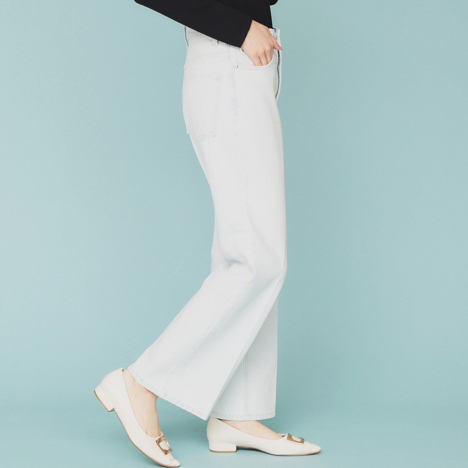 index「《丈が選べる》ストレートデニムパンツ【洗濯機洗い可】」|その他|