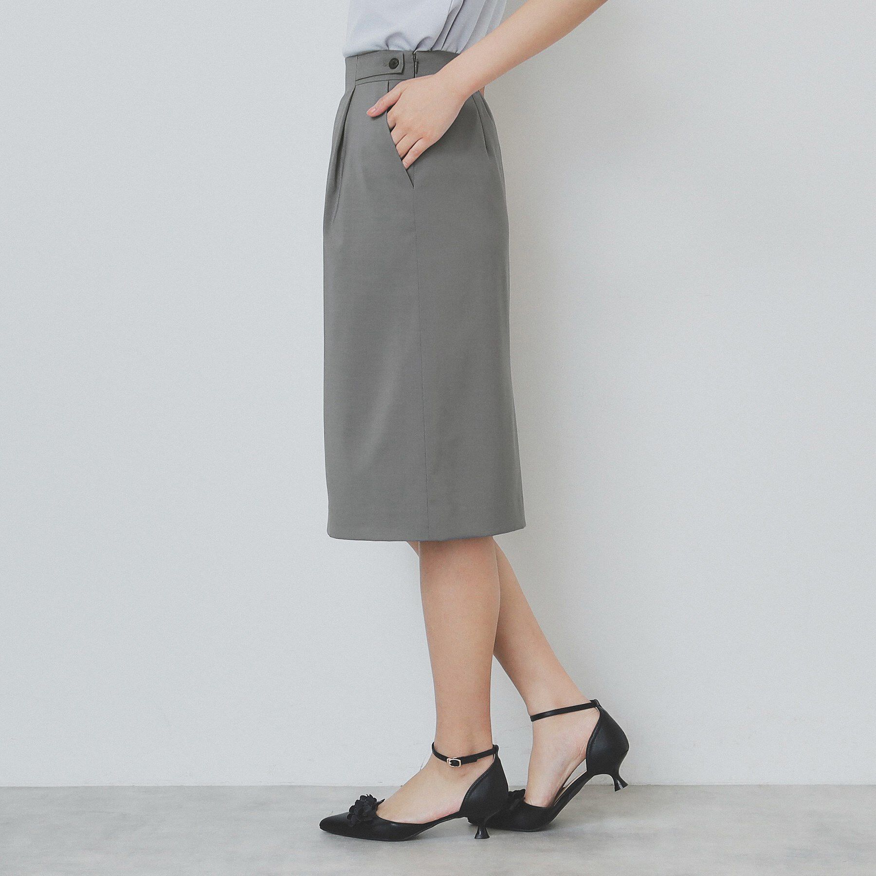 index「ストレッチセミタイトスカート/セットアップ対応【洗濯機洗い可/抗ピル】」|スカート|