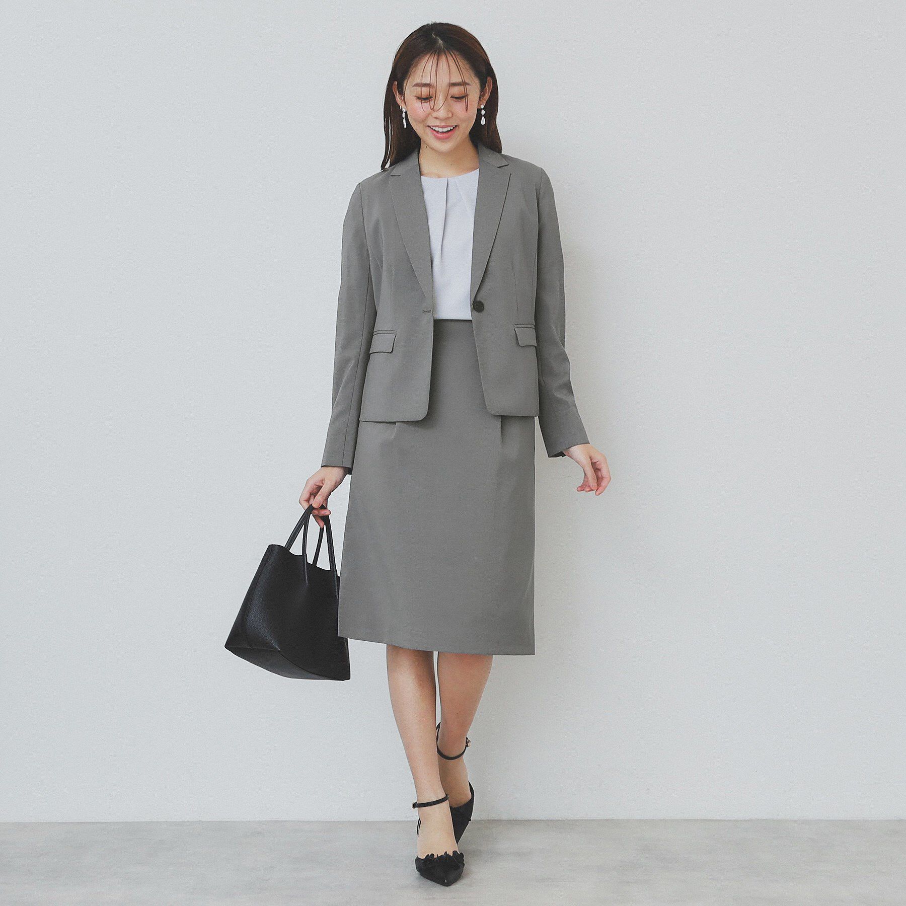 index「ストレッチセミタイトスカート/セットアップ対応【洗濯機洗い可/抗ピル】」|スカート|