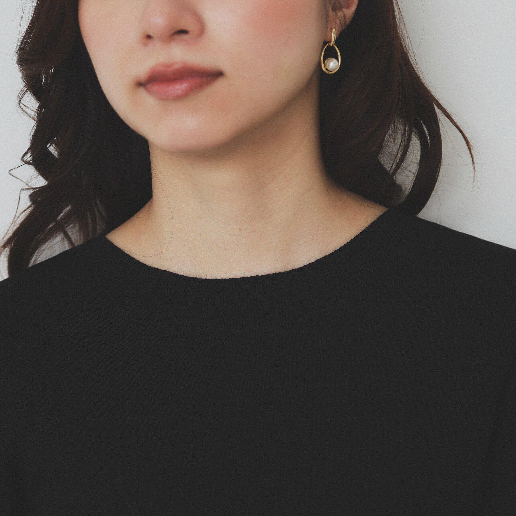 index「ボーダーフリルスリーブニット【洗濯機洗い可】」|ニット・セーター|