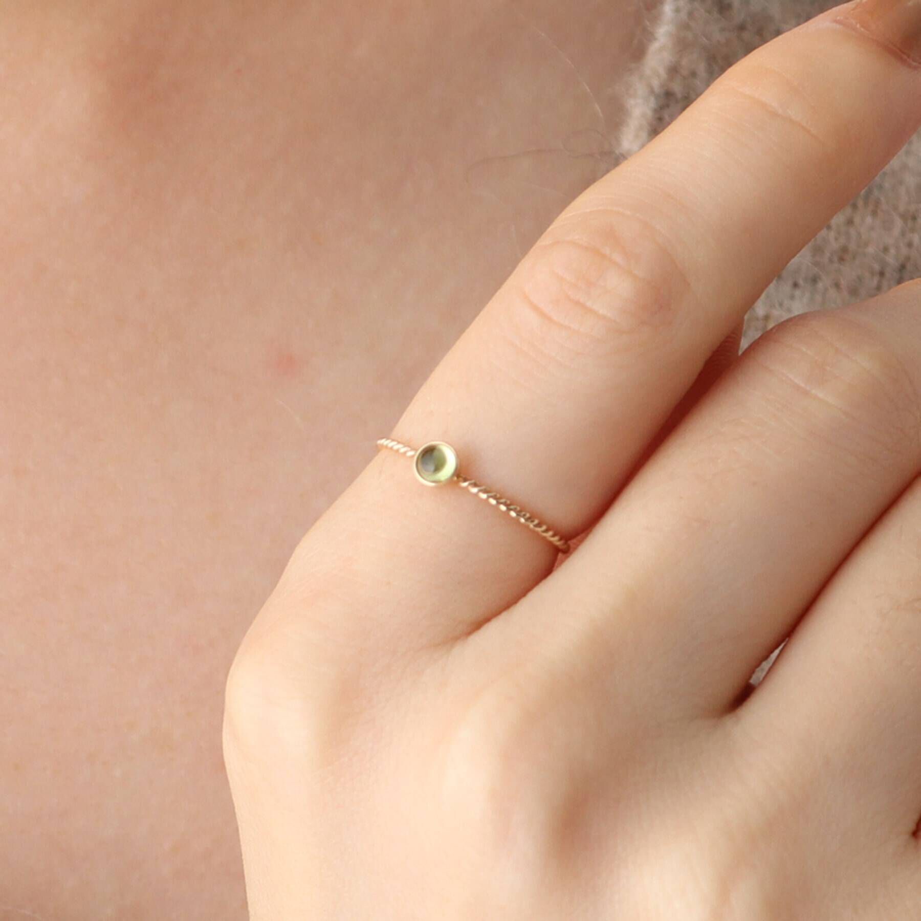 OPAQUE.CLIP「K10 天然石リング」|リング|