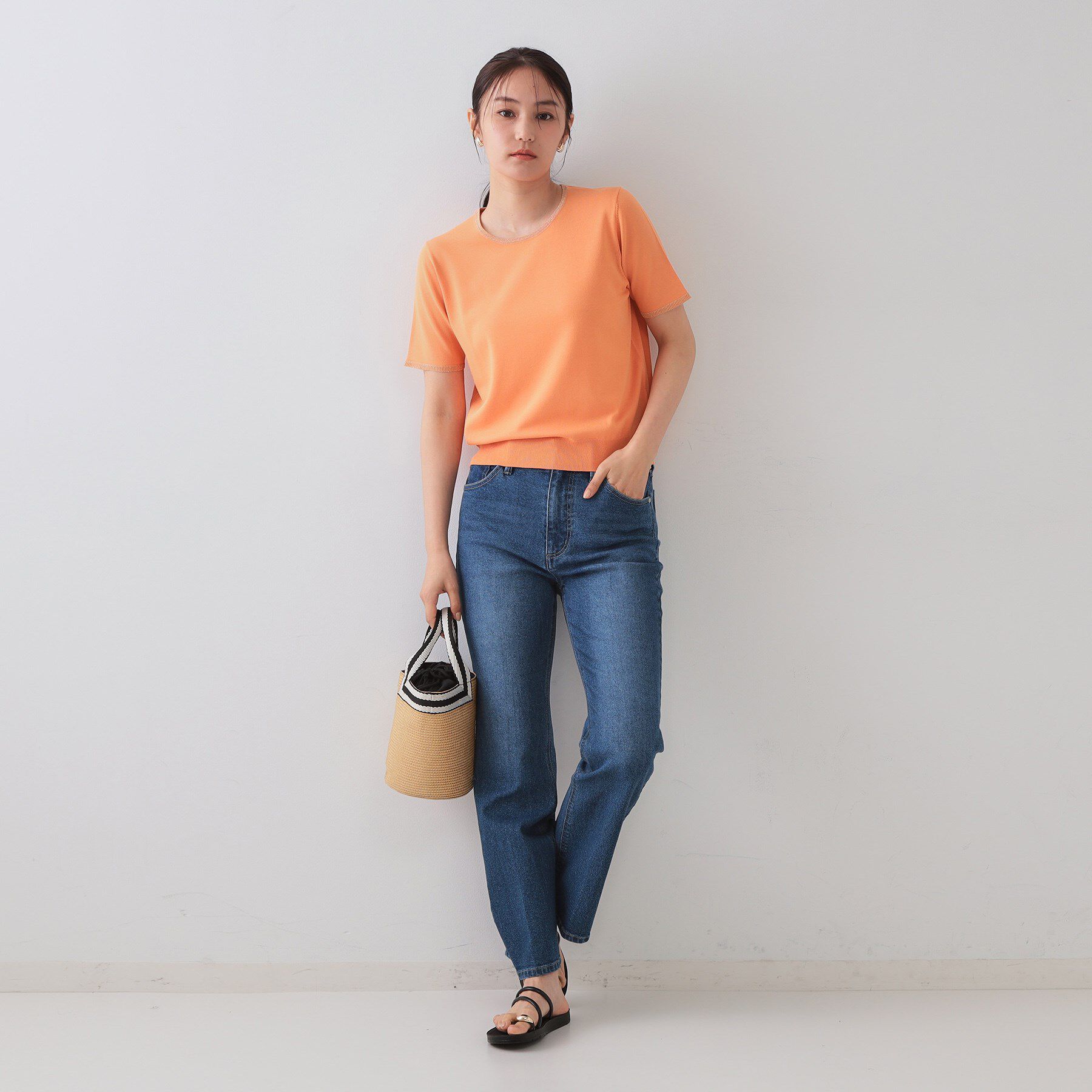 OPAQUE.CLIP「配色ラメニット/アンサンブル対応【洗濯機洗い可/抗ピル】」|ニット・セーター|