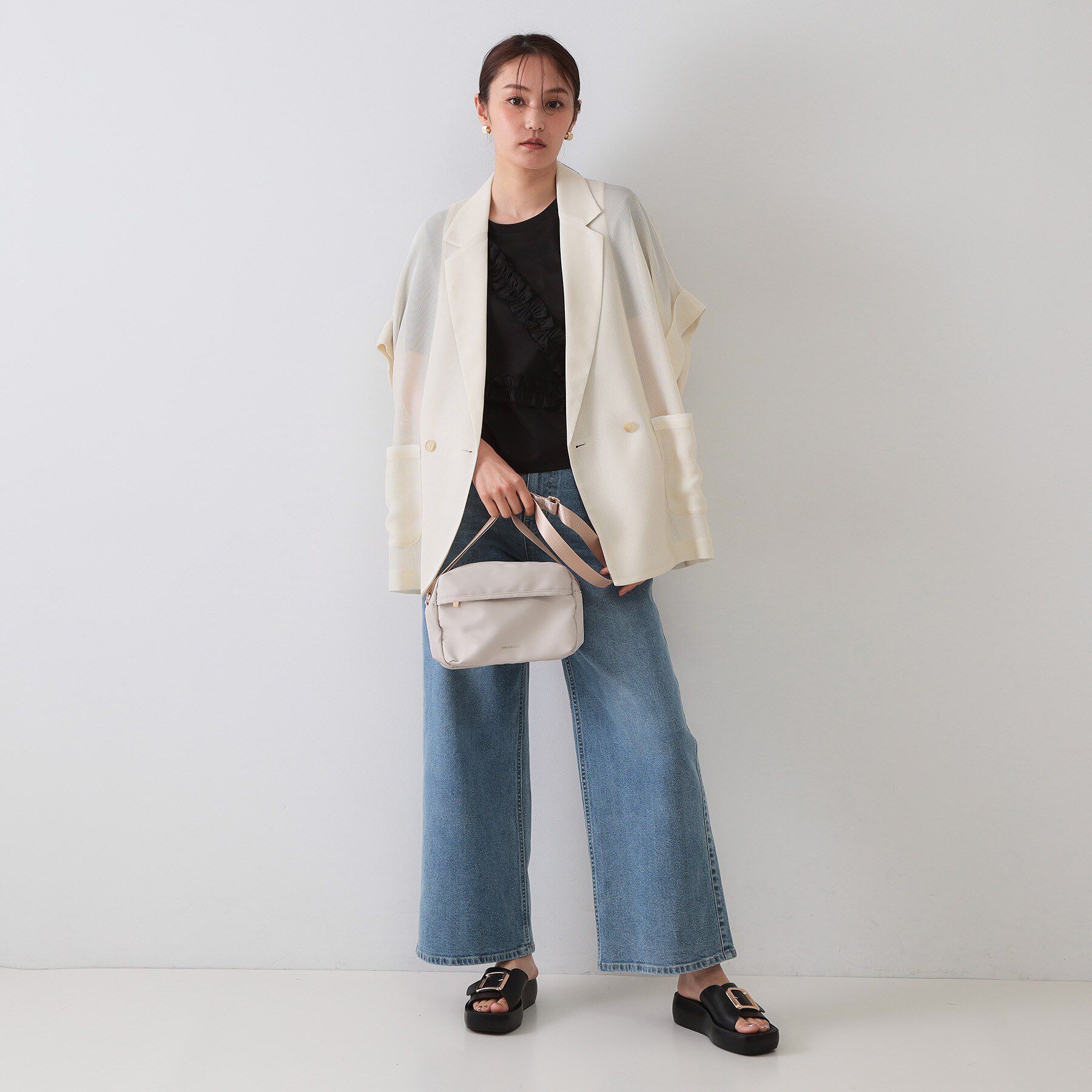 OPAQUE.CLIP「【軽量/撥水加工/多ポケット】ツイルピジョンミニショルダーバッグ」|ショルダー・メッセンジャー|