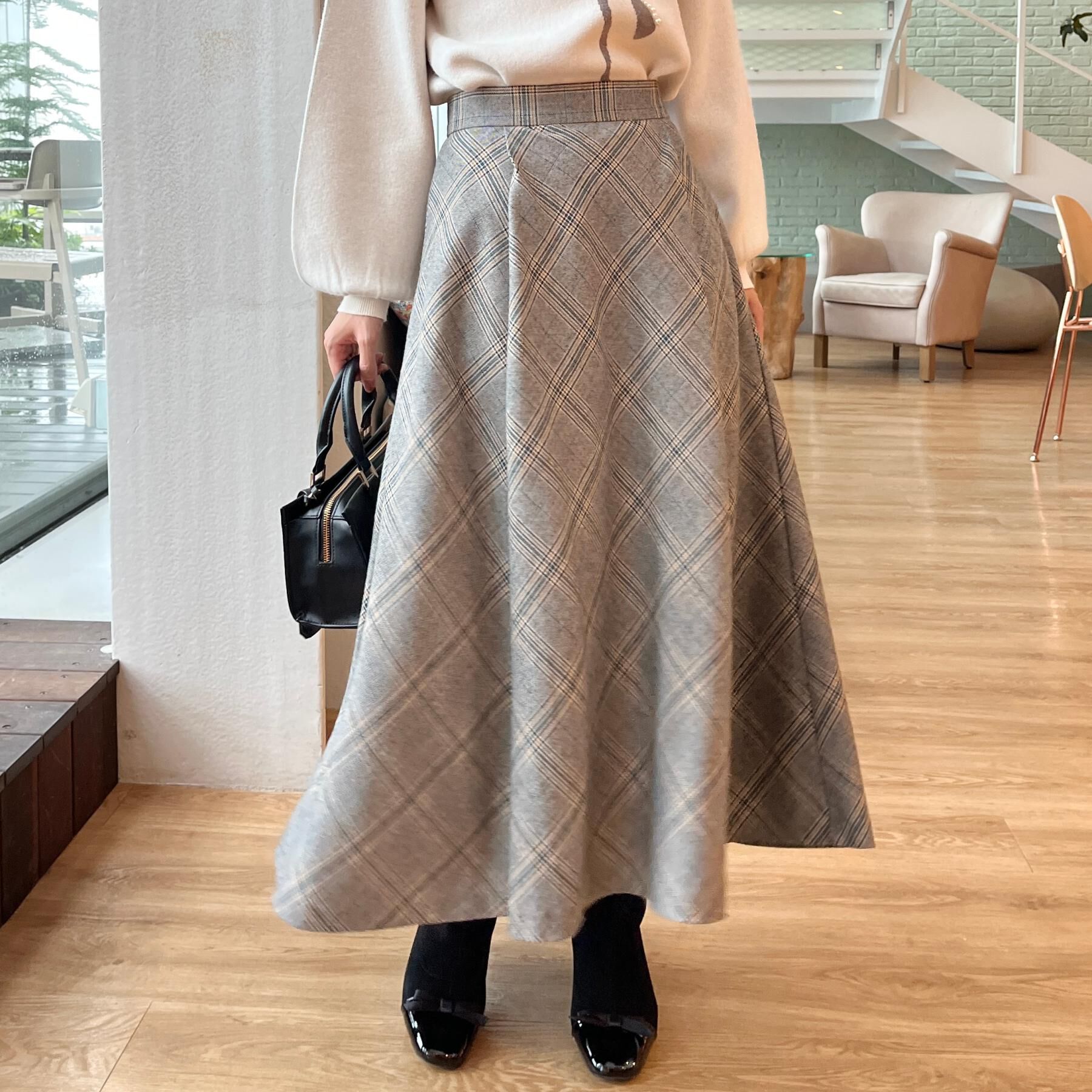 Couture broach「【通勤・大人可愛い】TRチェックスカート」|スカート|