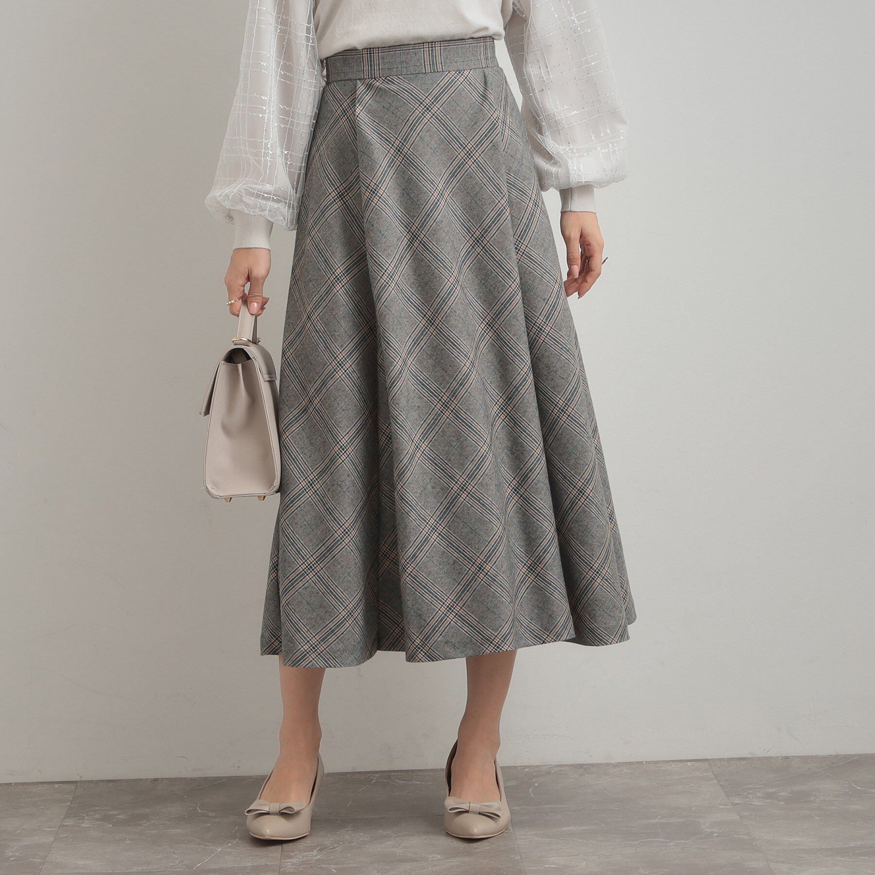 Couture broach「【通勤・大人可愛い】TRチェックスカート」|スカート|