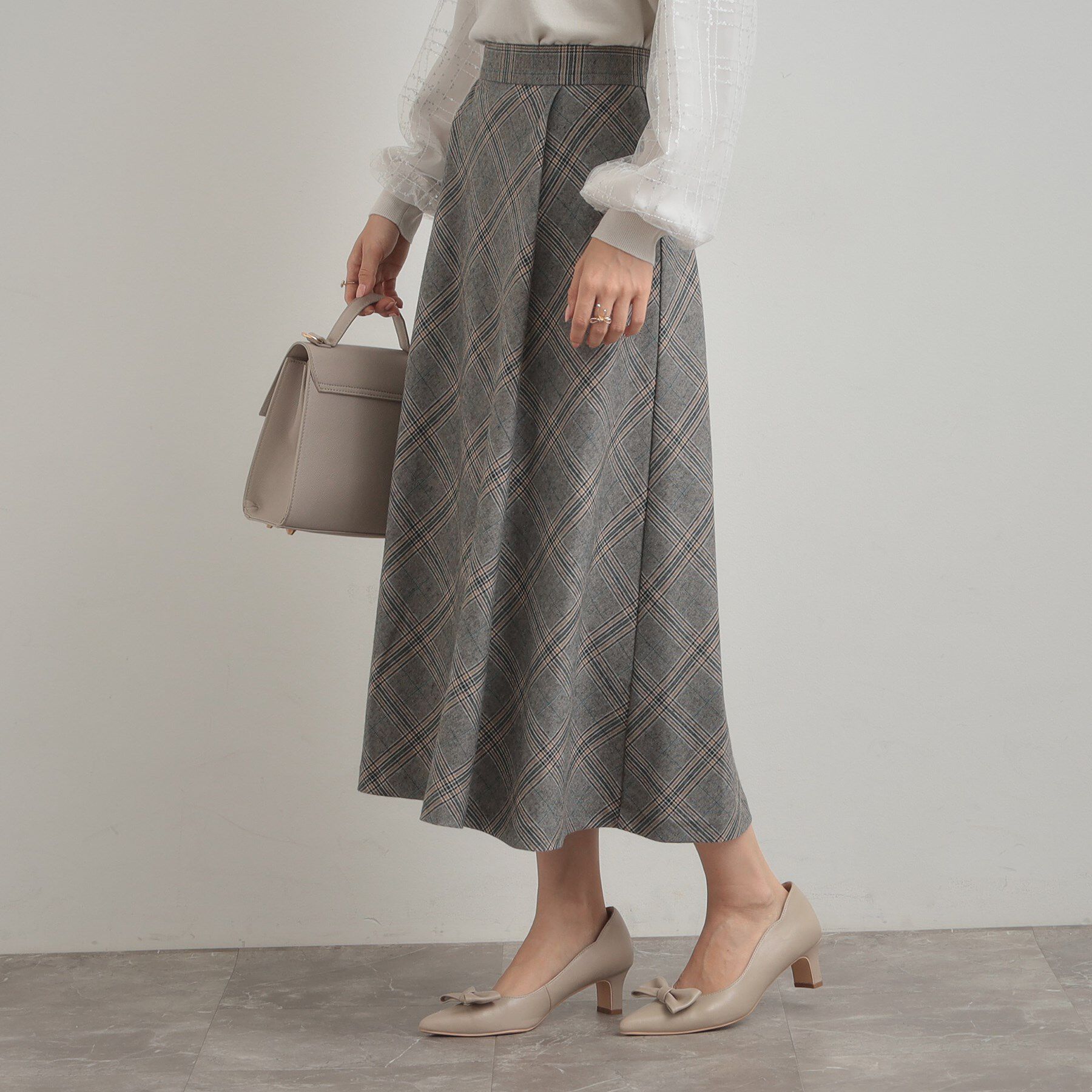 Couture broach「【通勤・大人可愛い】TRチェックスカート」|スカート|