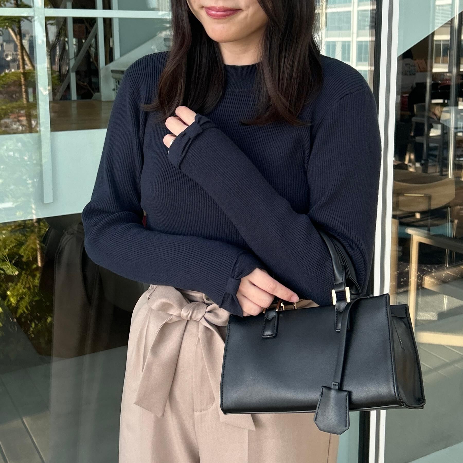 Couture broach「【着映え】袖リボン リブニット」|ニット・セーター|