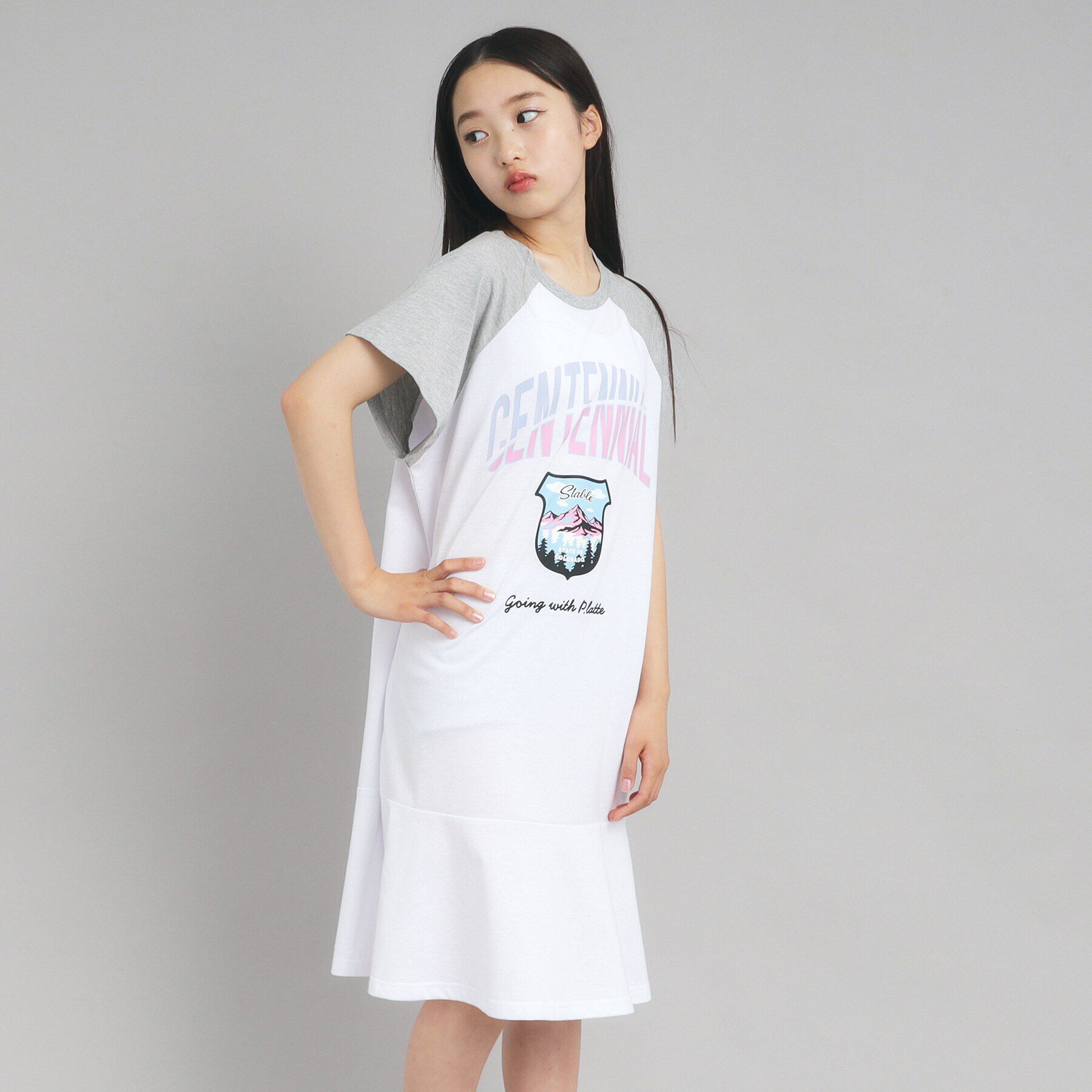 PINK-latte「裾ラッフルカットワンピース」|ワンピース|