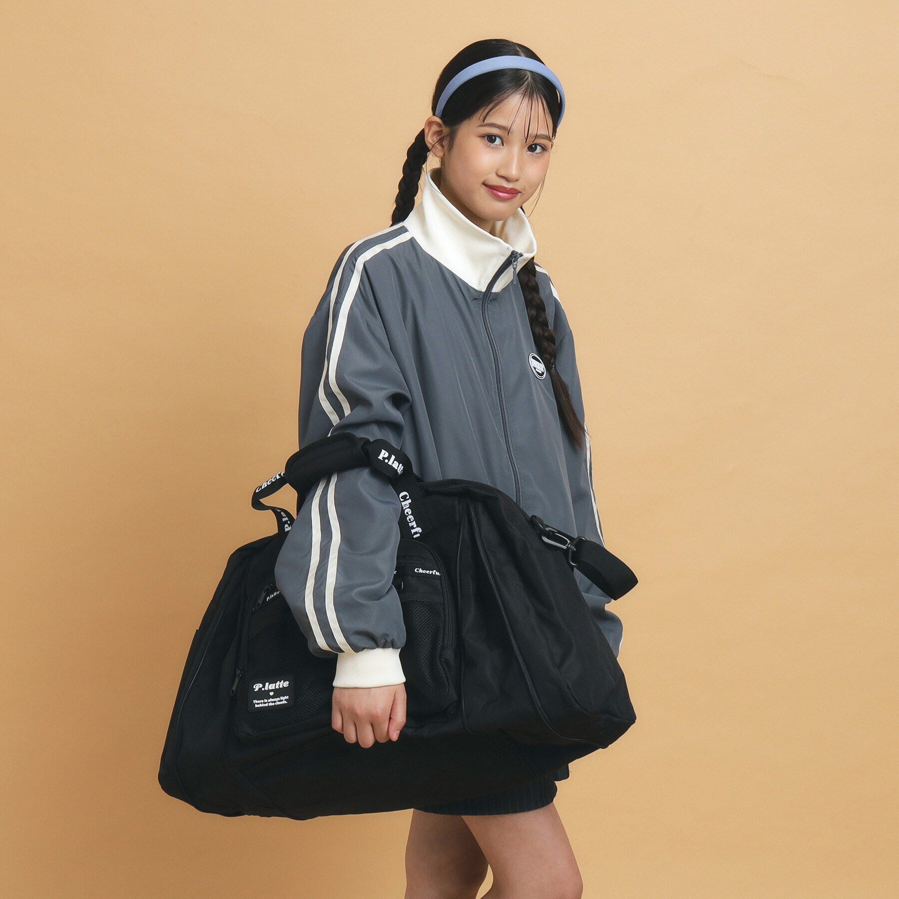 PINK-latte「【容量約40L～52L】拡張ボストンバッグ」|ボストンバッグ|