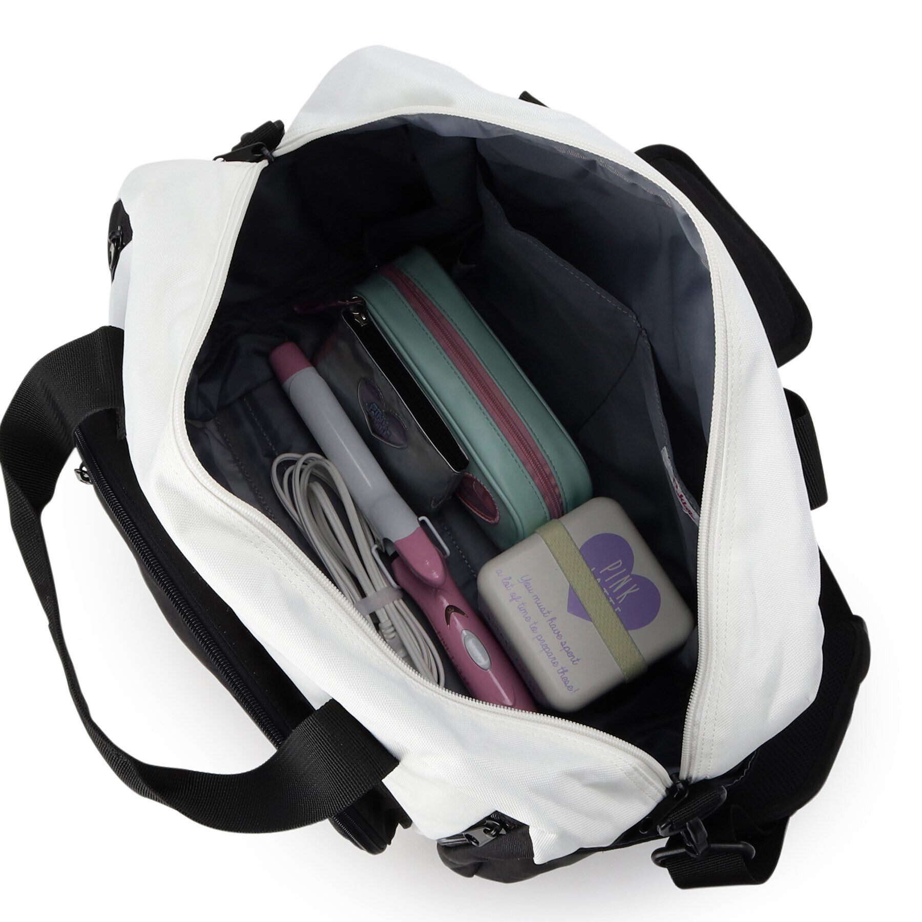 PINK-latte「【容量約40L～52L】拡張ボストンバッグ」|ボストンバッグ|