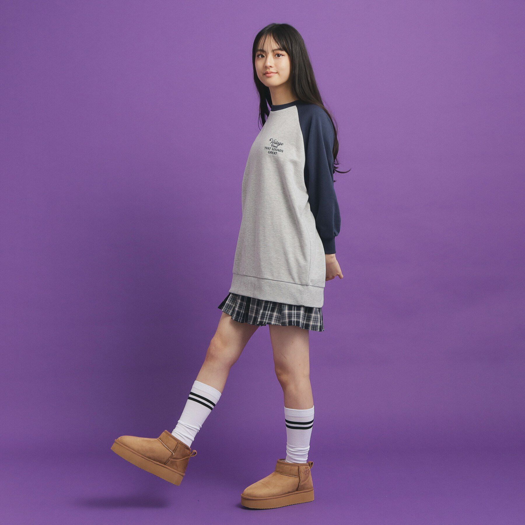 PINK-latte「フェイクムートンブーツ」|ショートブーツ|