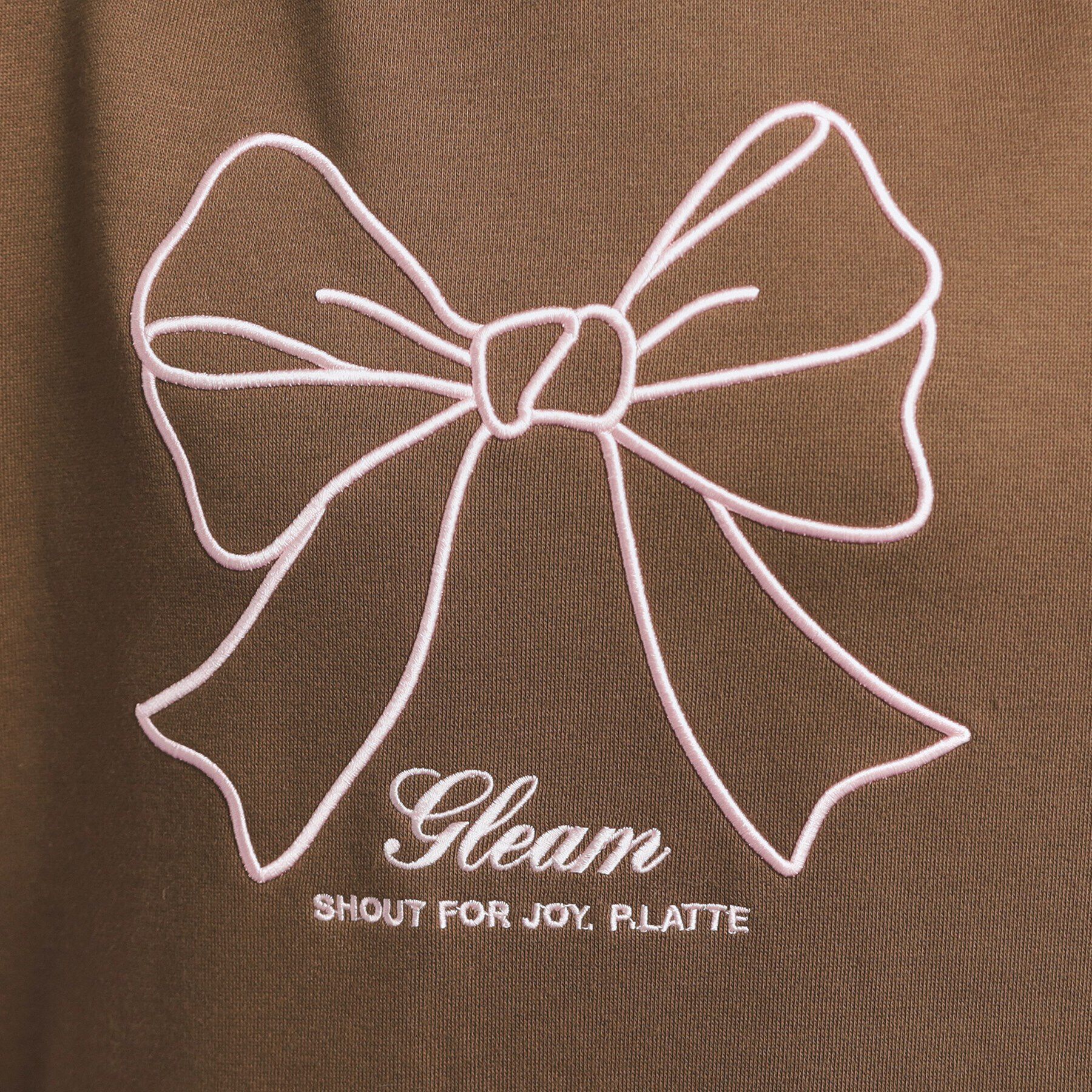 PINK-latte「リボン立体刺繍裏起毛プルオーバー」|その他|