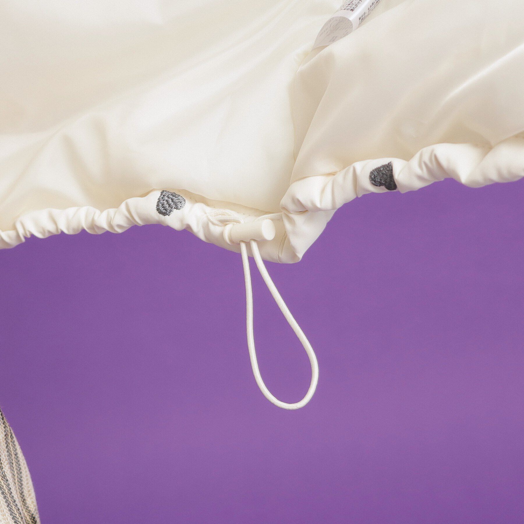 PINK-latte「ハート刺繍中綿ブルゾン」|ブルゾン・スタジャン|